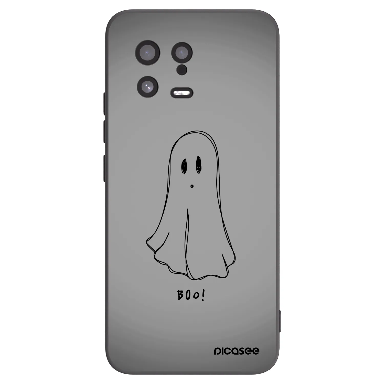 Picasee Μαύρη θήκη σιλικόνης για Xiaomi 13 - Ghost