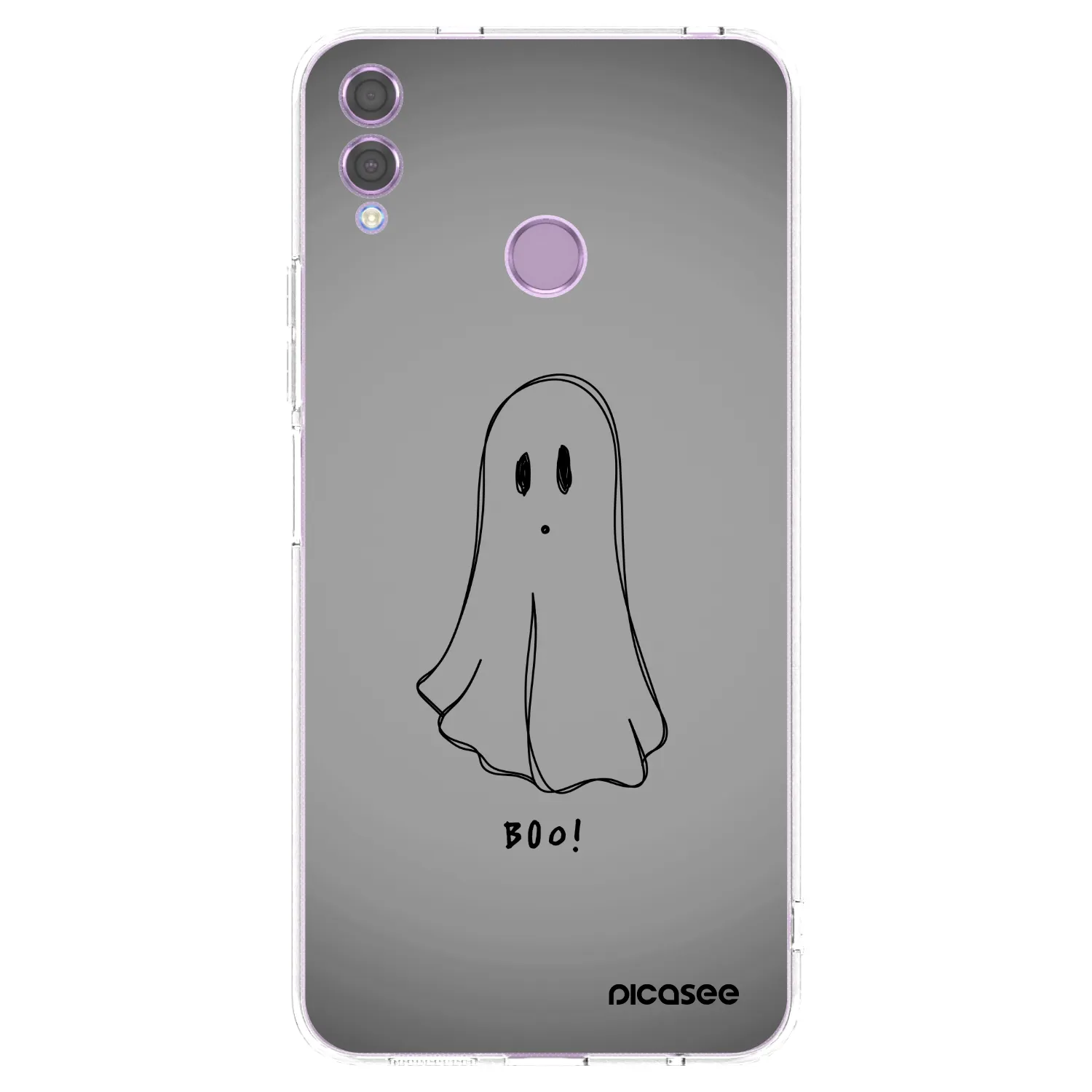 Picasee διαφανής θήκη σιλικόνης Honor 8X - Ghost