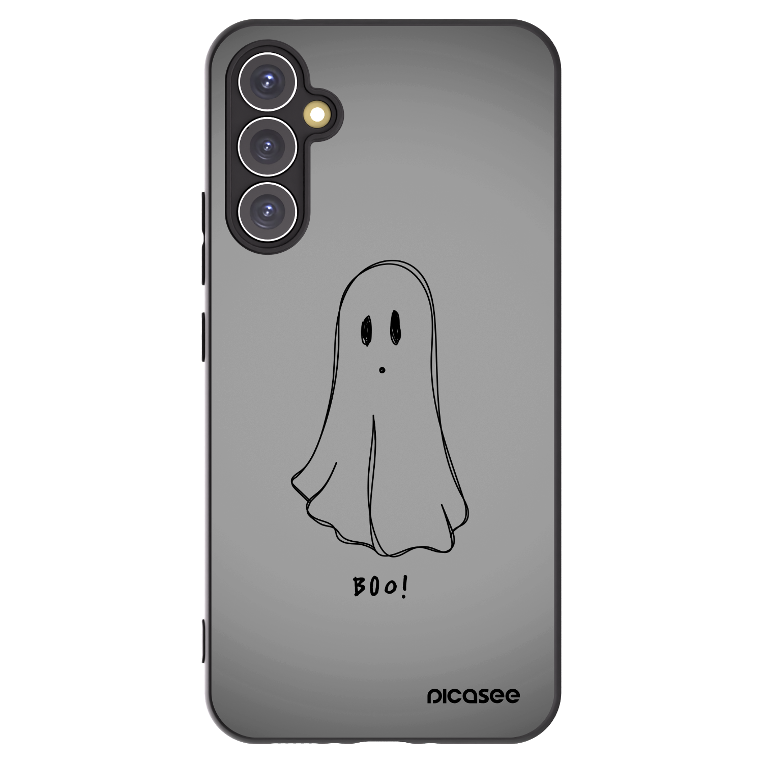 Picasee Μαύρη θήκη σιλικόνης για Samsung Galaxy A34 5G A346B - Ghost