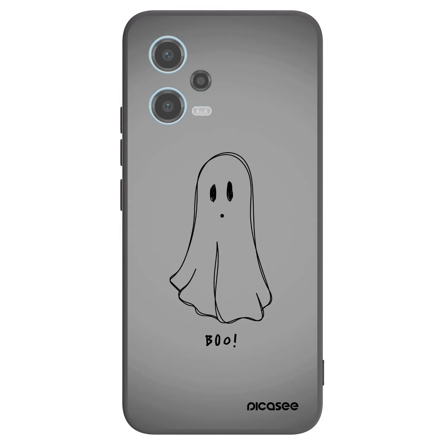 Picasee Μαύρη θήκη σιλικόνης για Xiaomi Redmi Note 12 5G - Ghost