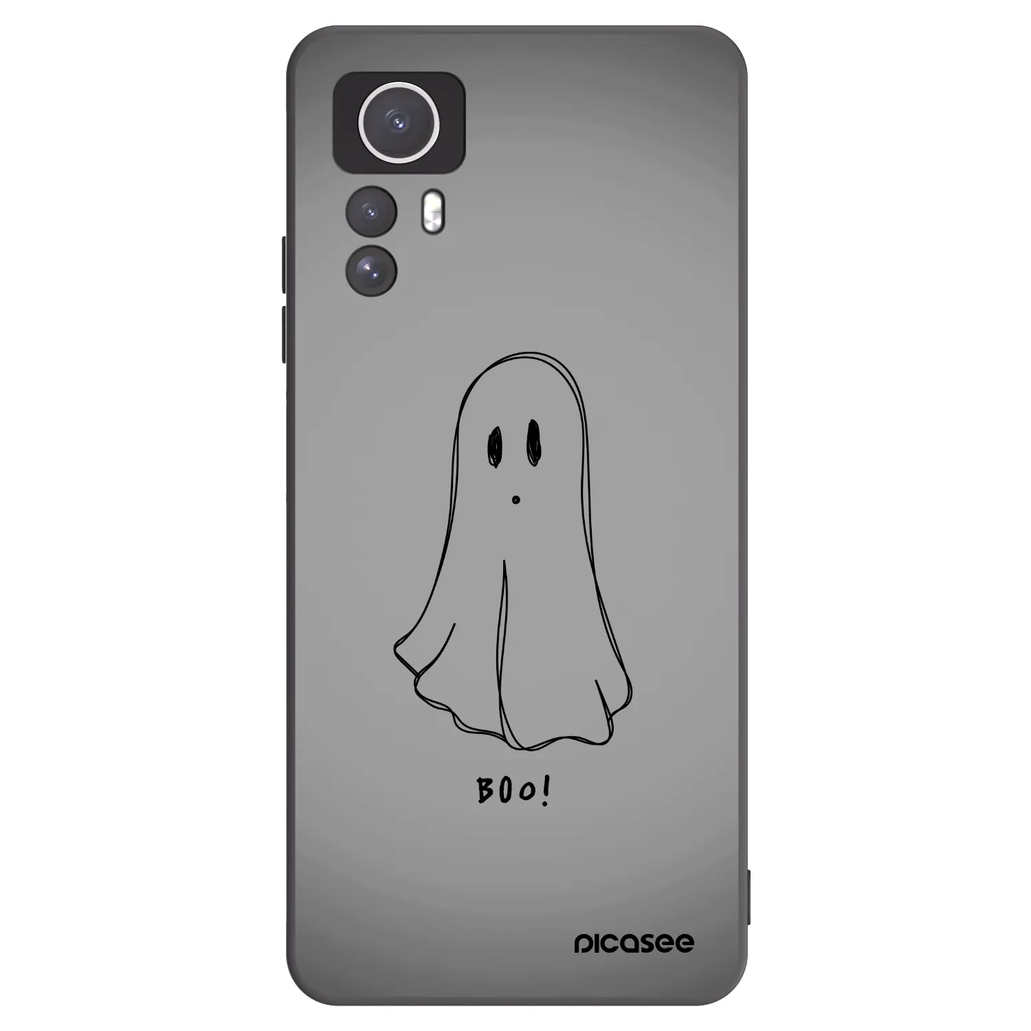Picasee Μαύρη θήκη σιλικόνης για Xiaomi Redmi Note 12S - Ghost