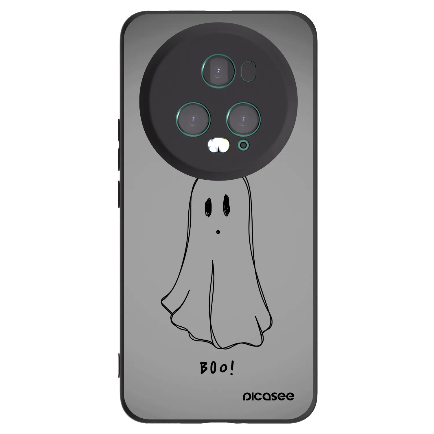 Picasee Μαύρη θήκη σιλικόνης για Honor Magic5 Pro - Ghost
