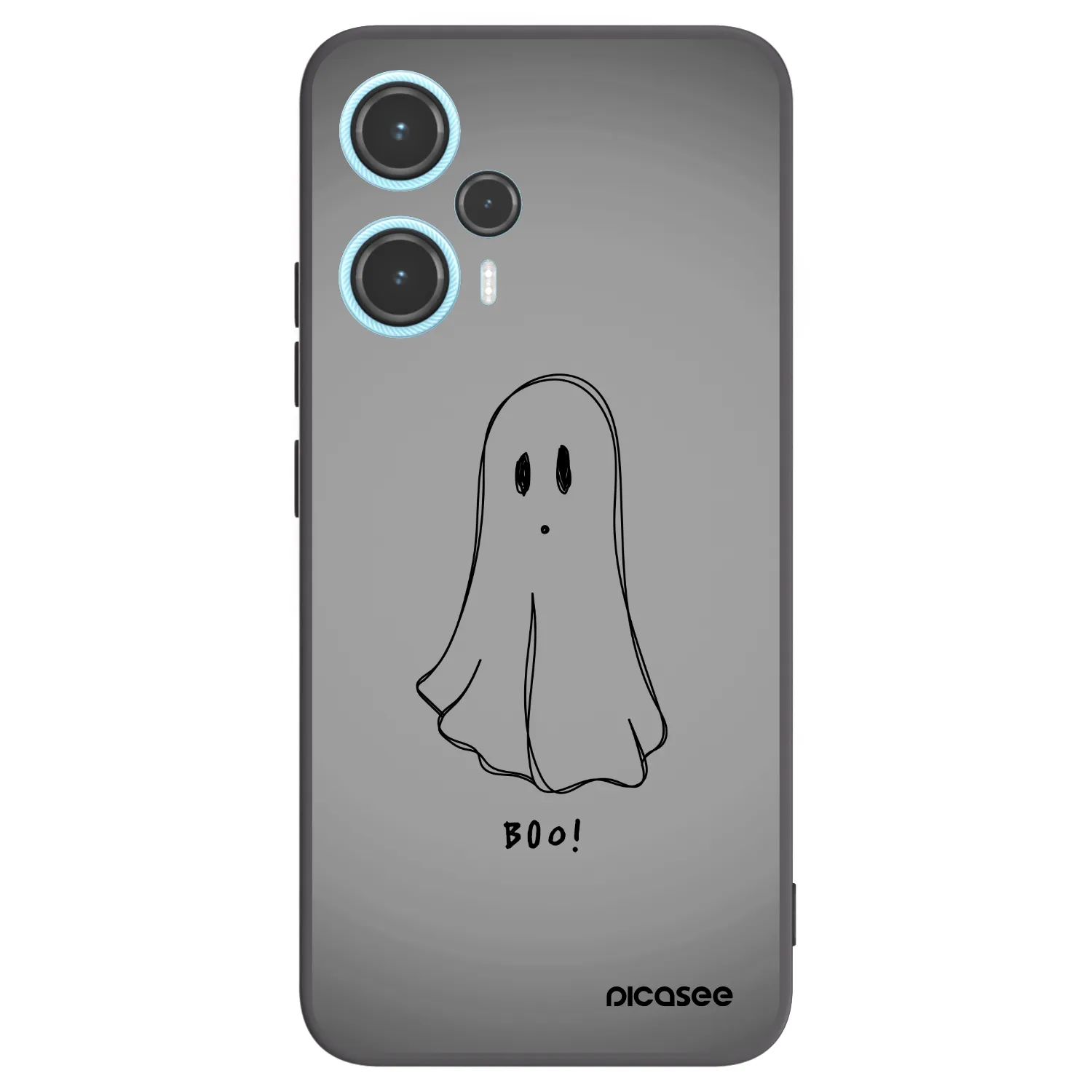 Picasee Μαύρη θήκη σιλικόνης για Xiaomi Poco F5 - Ghost