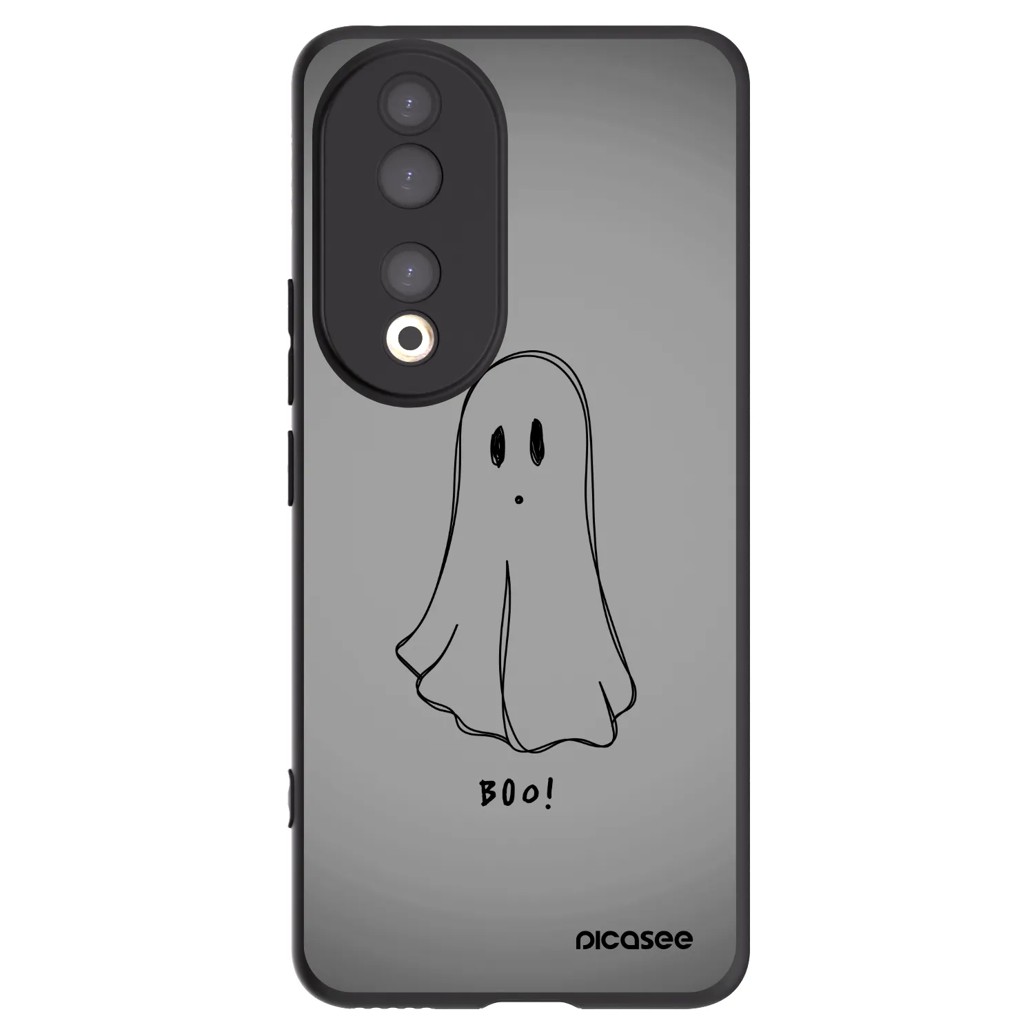 Picasee Μαύρη θήκη σιλικόνης για Honor 90 5G - Ghost