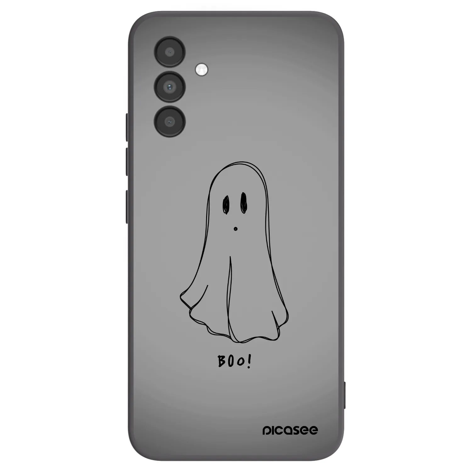 Picasee Μαύρη θήκη σιλικόνης για Samsung Galaxy A04s A047F - Ghost
