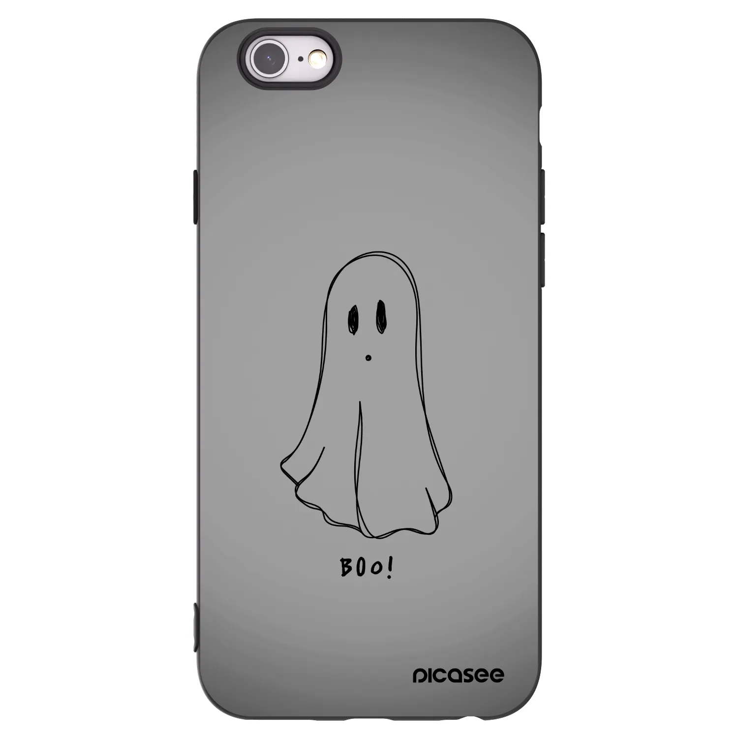 Picasee Μαύρη θήκη σιλικόνης για Apple iPhone 6/6S - Ghost