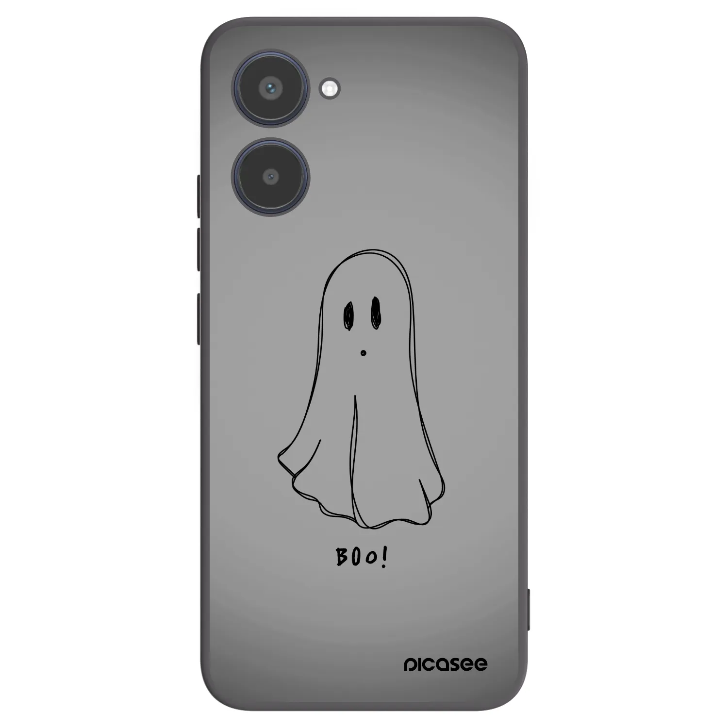 Picasee Μαύρη θήκη σιλικόνης για Realme 10 4G - Ghost