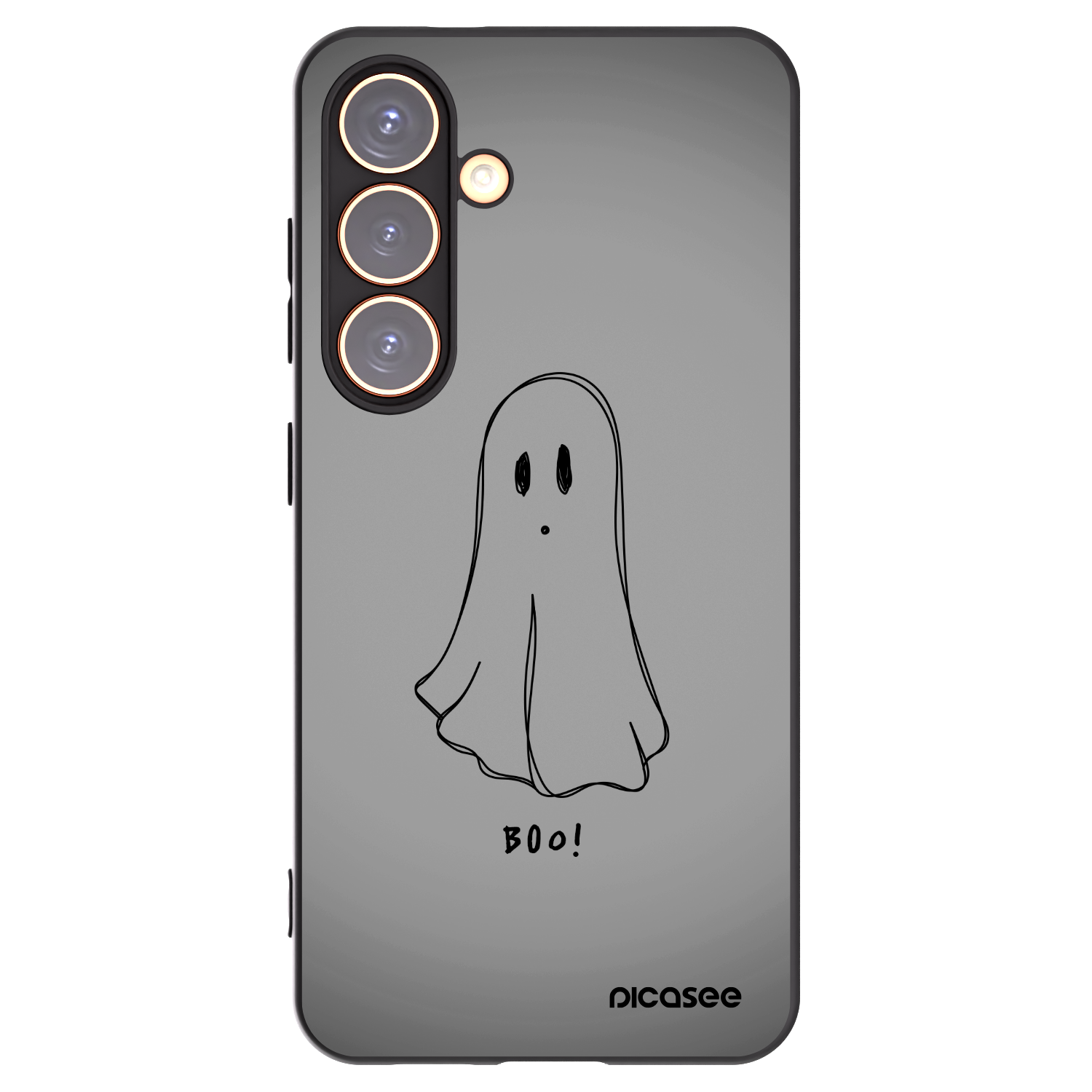 Picasee Μαύρη θήκη σιλικόνης για Samsung Galaxy S24 S921B 5G - Ghost