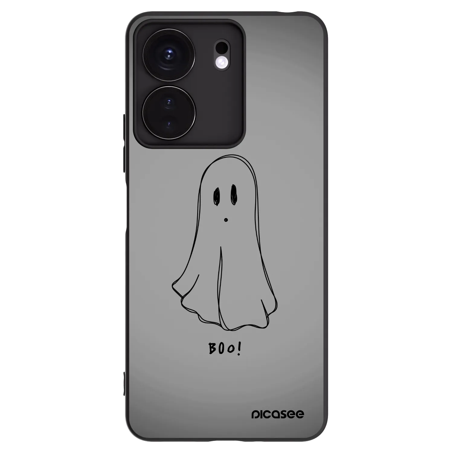 Picasee Μαύρη θήκη σιλικόνης για Xiaomi Redmi 13C 4G - Ghost