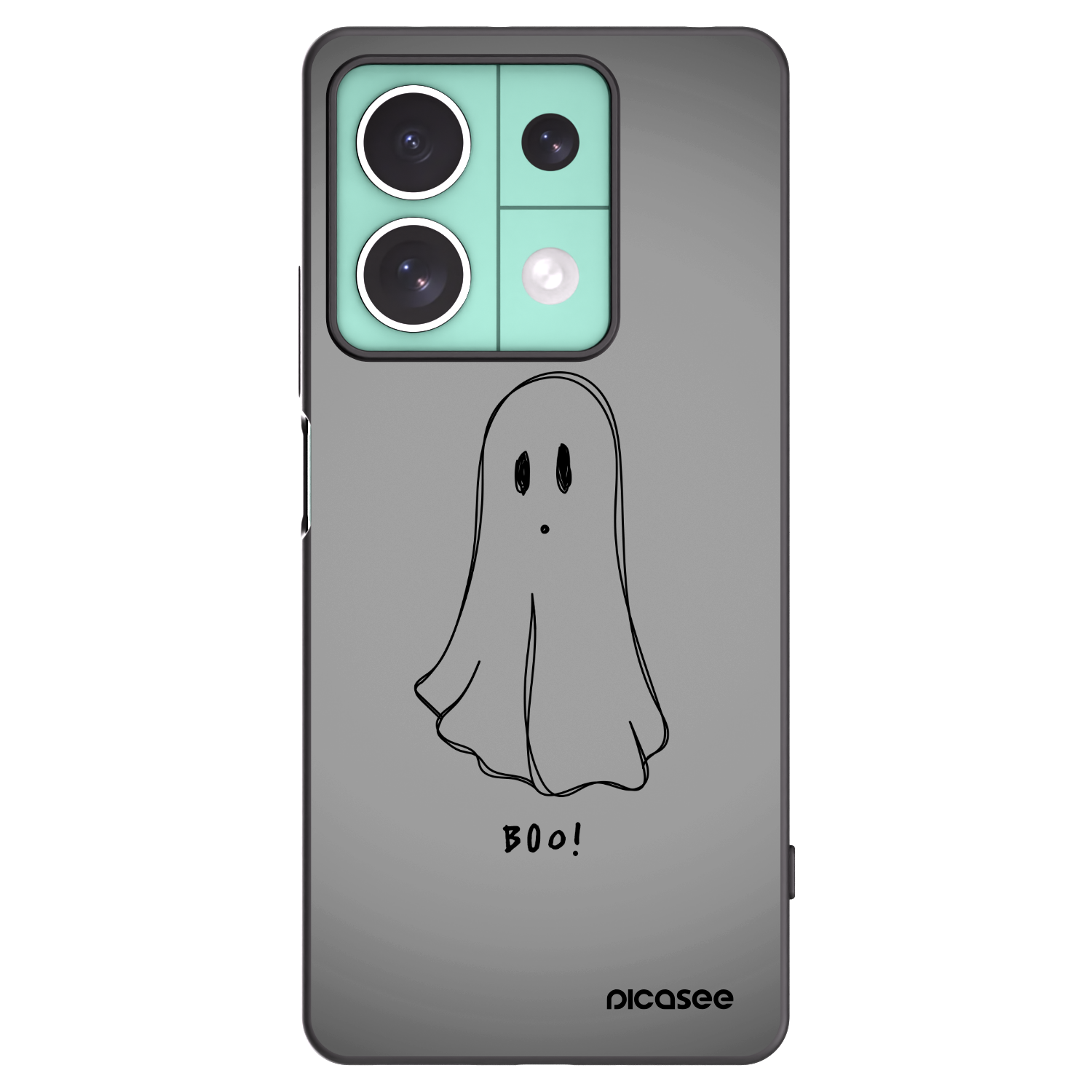 Picasee Μαύρη θήκη σιλικόνης για Xiaomi Redmi Note 13 5G - Ghost