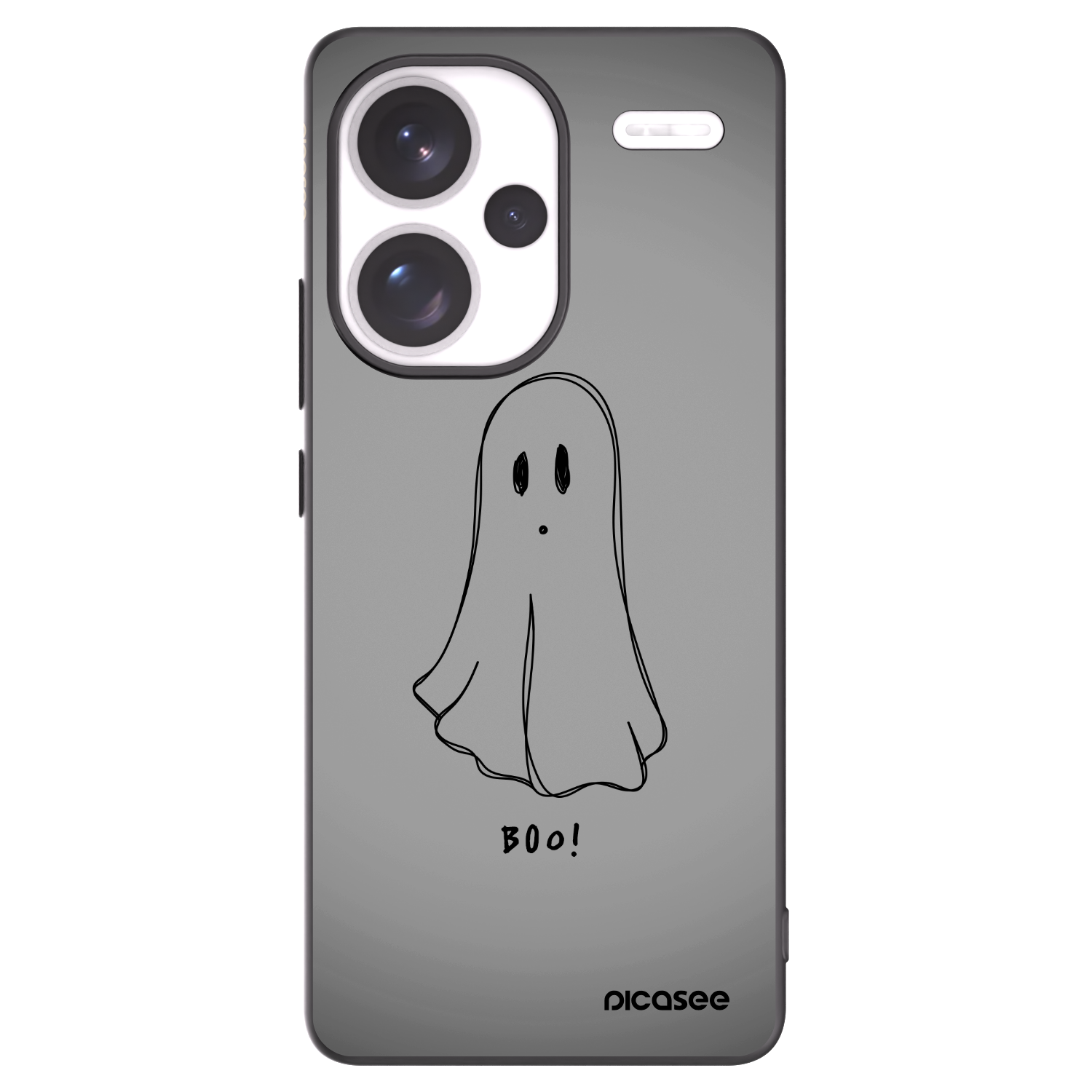 Picasee Μαύρη θήκη σιλικόνης για Xiaomi Redmi Note 13 Pro+ 5G - Ghost