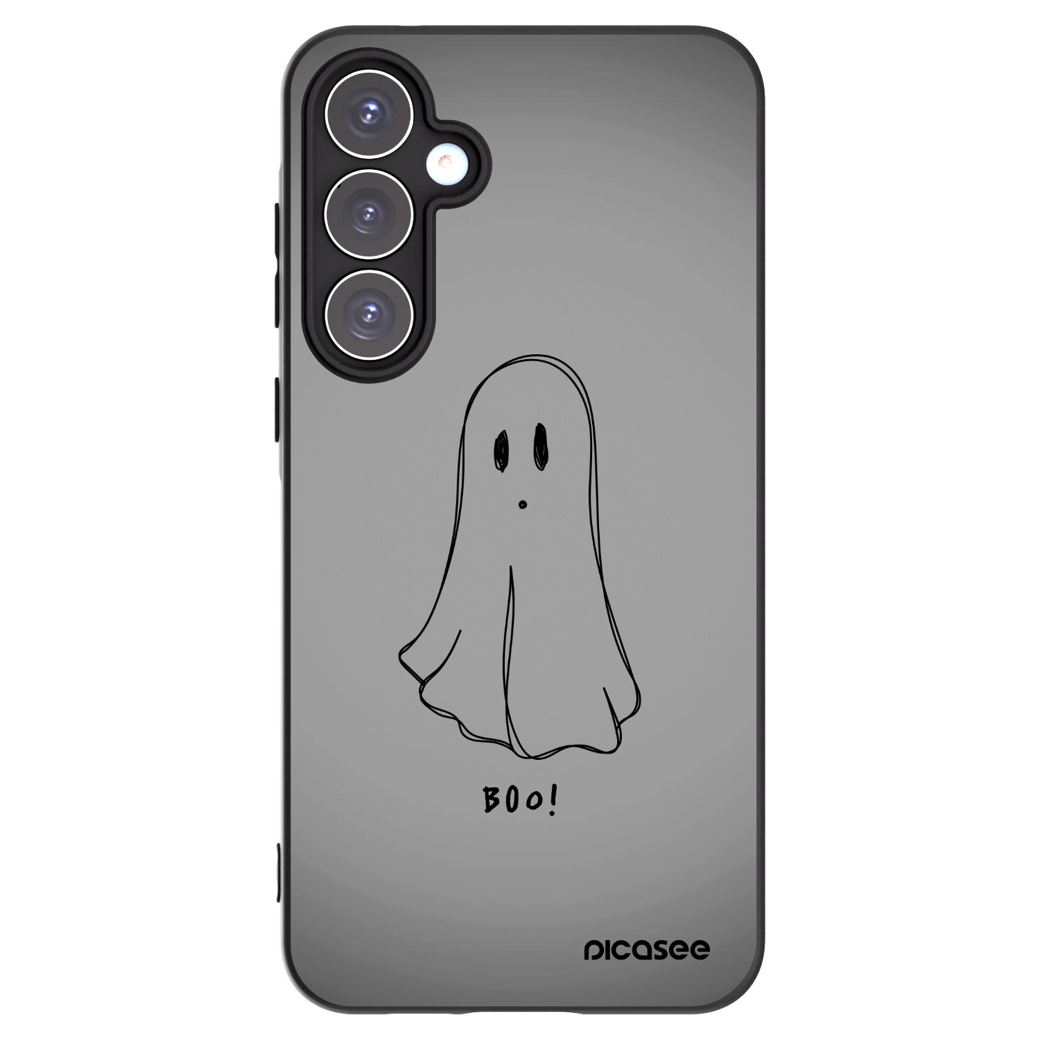Picasee Μαύρη θήκη σιλικόνης για Samsung Galaxy A55 5G A556B - Ghost