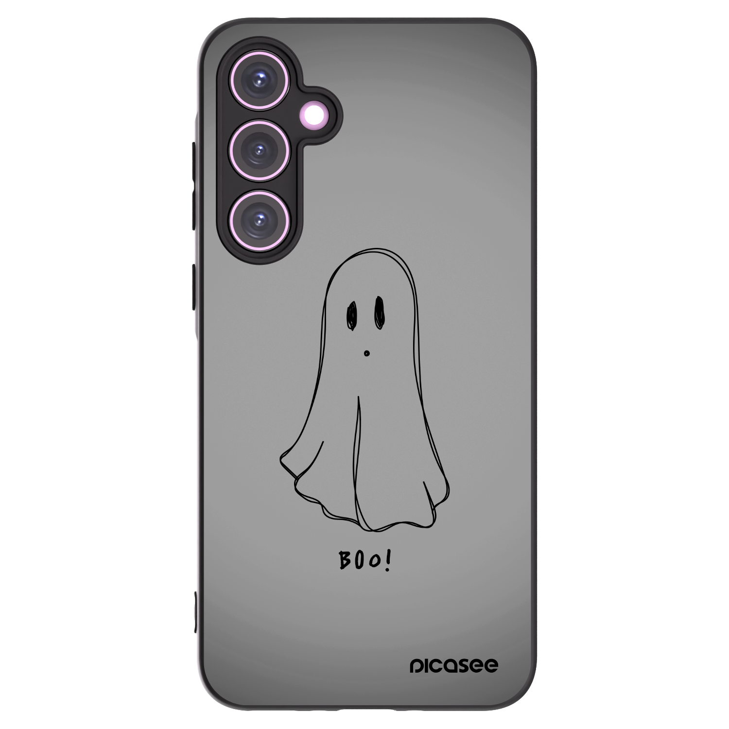 Picasee Μαύρη θήκη σιλικόνης για Samsung Galaxy A35 5G A356B - Ghost
