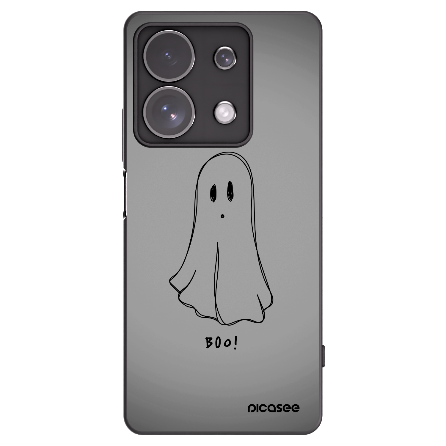 Picasee Μαύρη θήκη σιλικόνης για Xiaomi Redmi Note 13 Pro 4G - Ghost