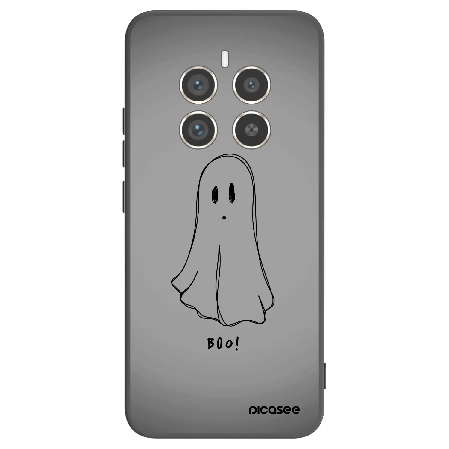 Picasee Μαύρη θήκη σιλικόνης για Realme 12 Pro 5G - Ghost