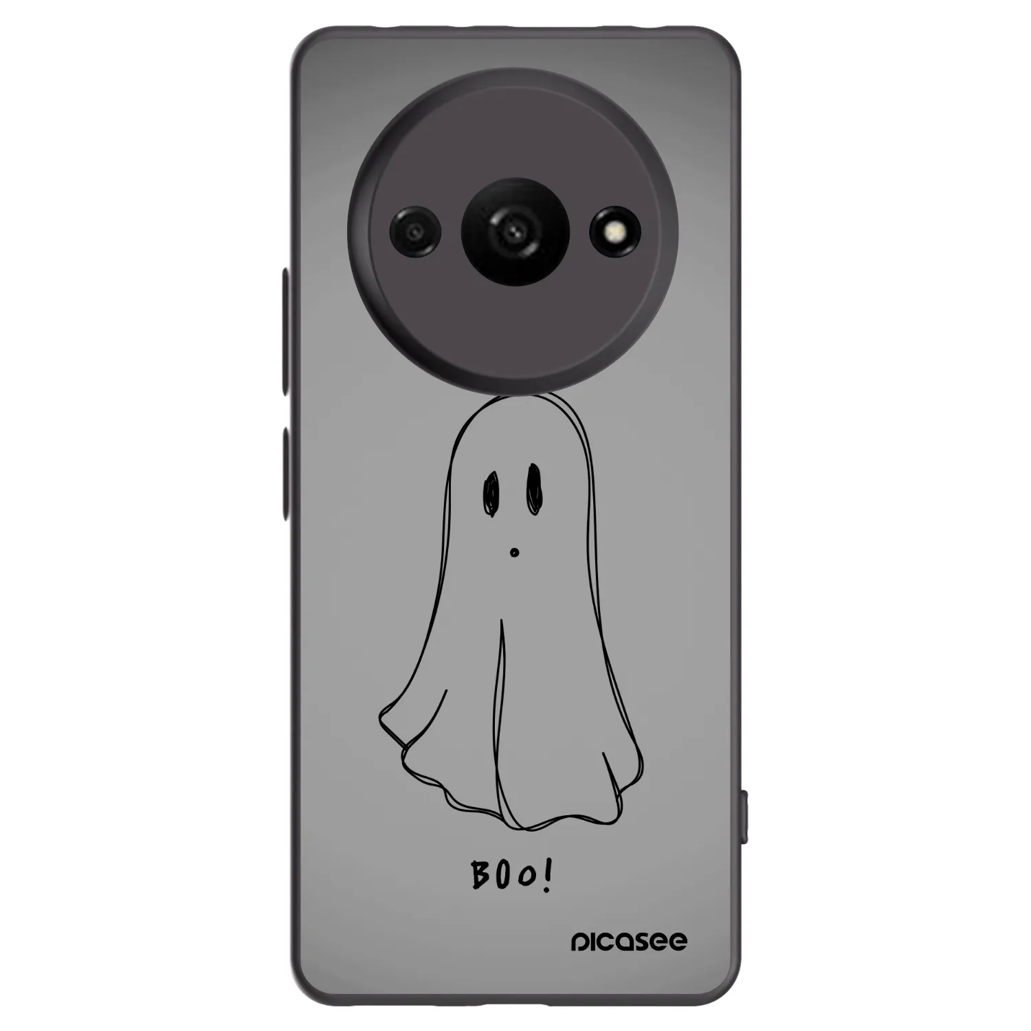 Picasee Μαύρη θήκη σιλικόνης για Xiaomi Redmi A3 - Ghost