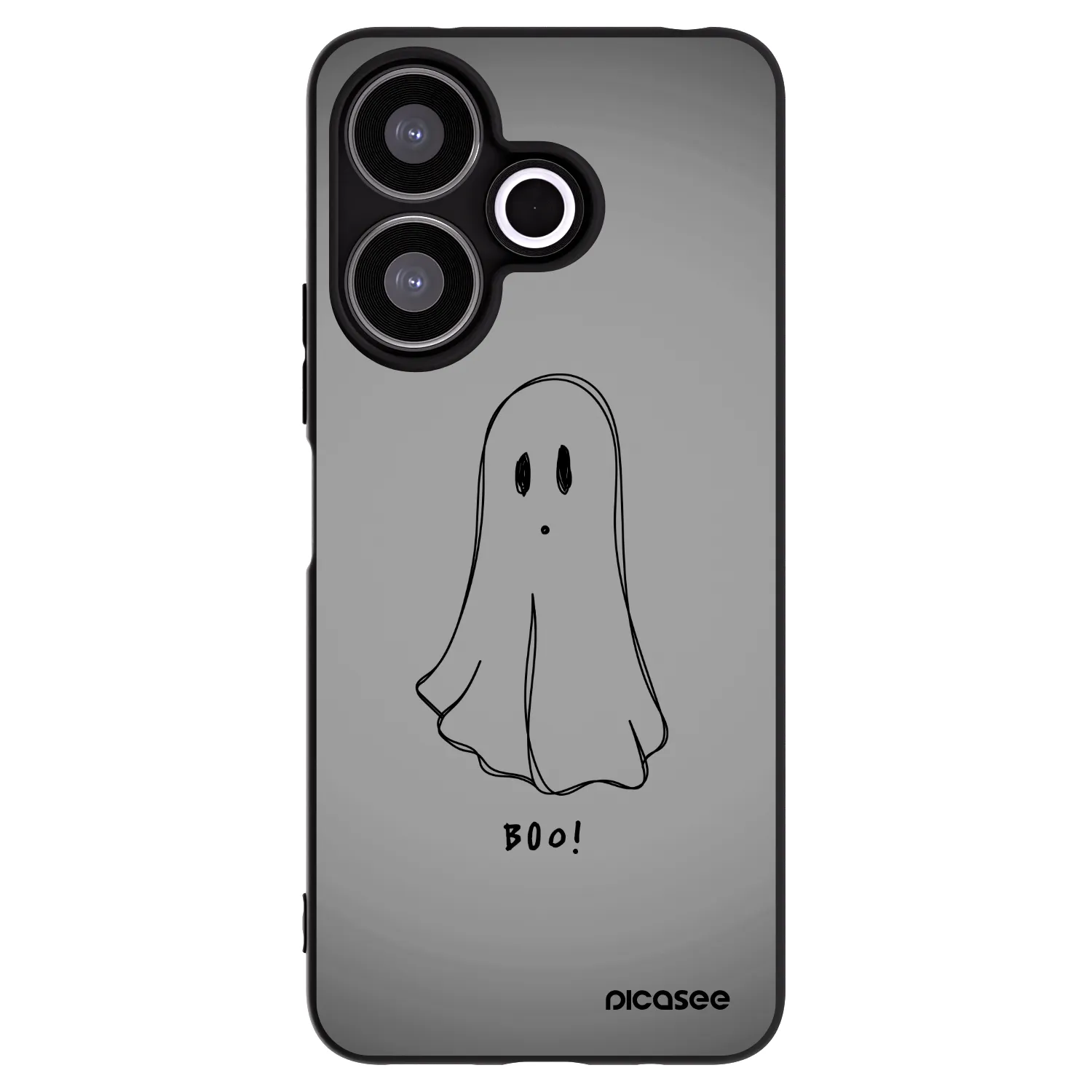 Picasee Μαύρη θήκη σιλικόνης για Xiaomi Redmi 13 4G - Ghost