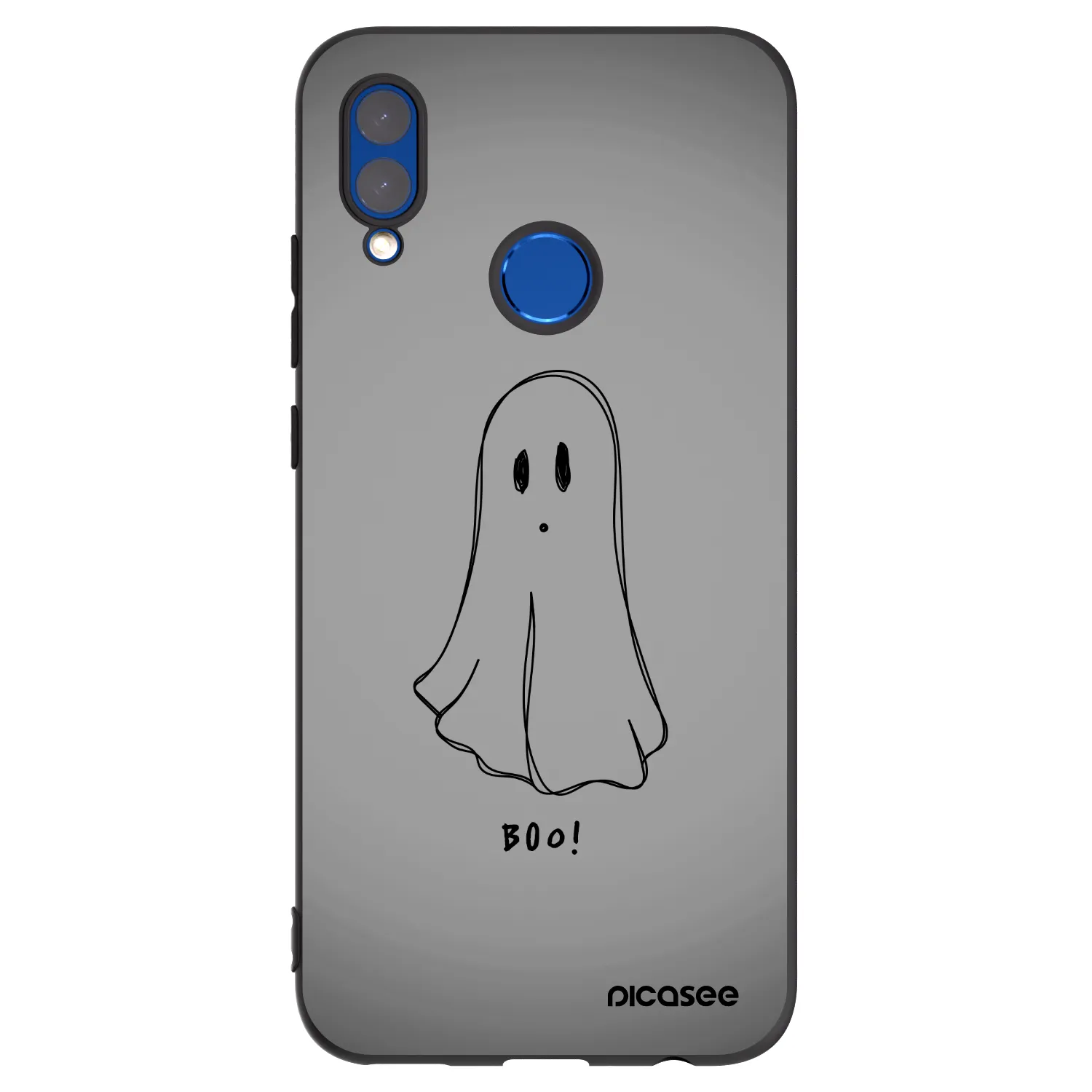Picasee Μαύρη θήκη σιλικόνης για Honor 10 Lite - Ghost