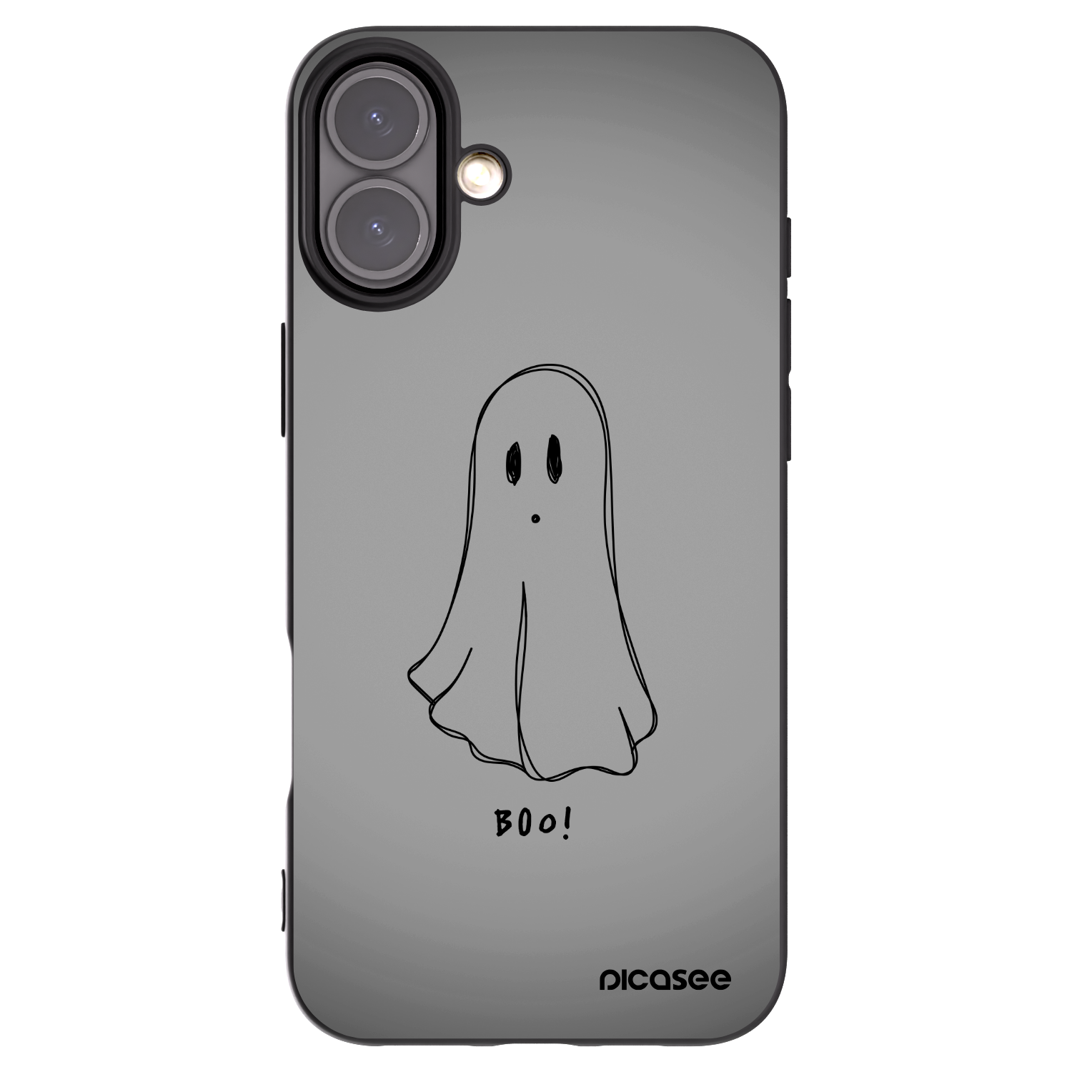 Picasee Μαύρη θήκη σιλικόνης για Apple iPhone 16 Plus - Ghost