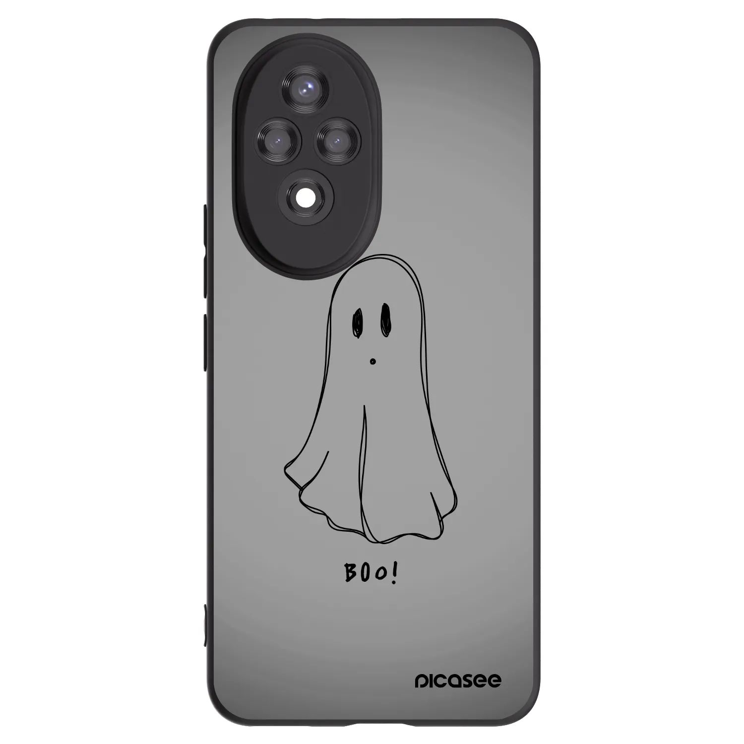 Picasee Μαύρη θήκη σιλικόνης για Honor 200 5G - Ghost