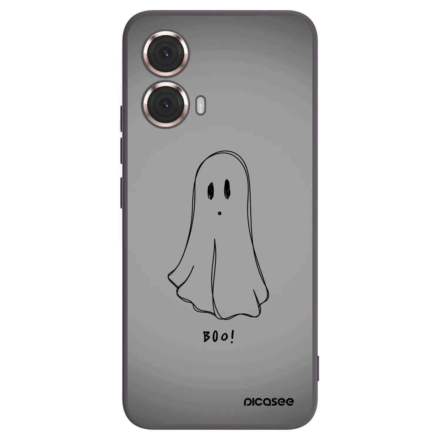 Picasee Μαύρη θήκη σιλικόνης για Motorola Moto G85 - Ghost