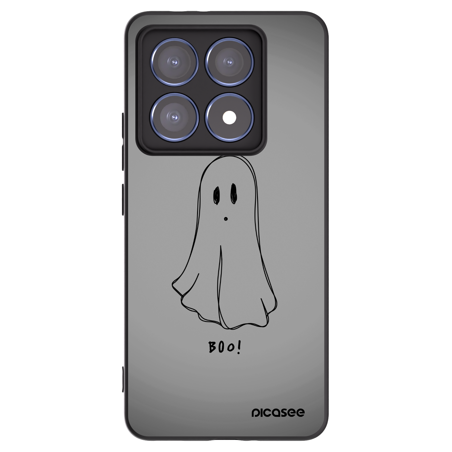 Picasee Μαύρη θήκη σιλικόνης για Xiaomi 14T Pro - Ghost