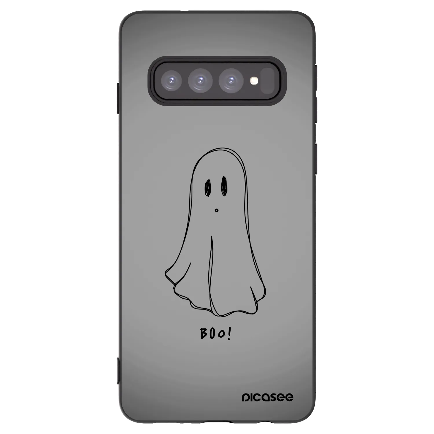 Picasee Μαύρη θήκη σιλικόνης για Samsung Galaxy S10 G973 - Ghost
