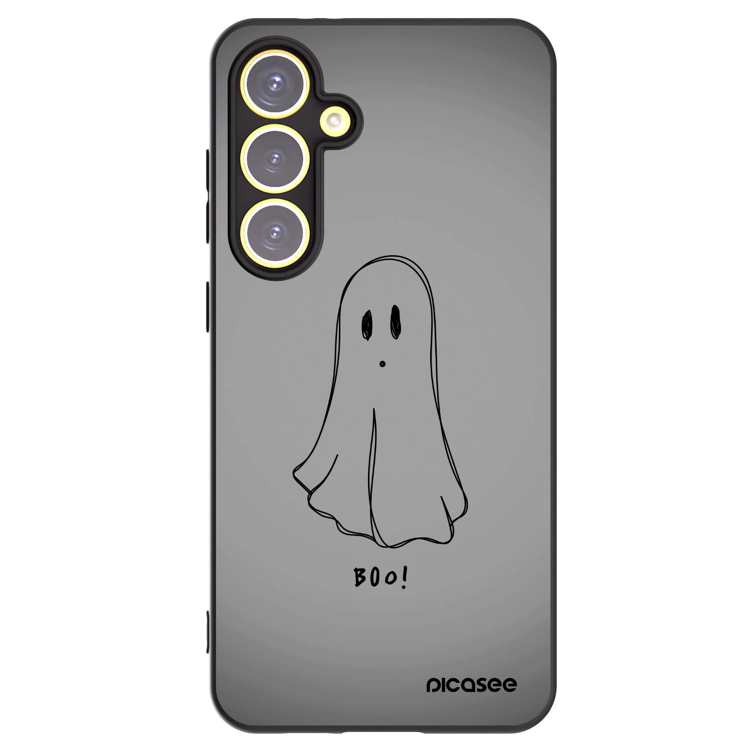 Picasee Μαύρη θήκη σιλικόνης για Samsung Galaxy S24 FE S721B - Ghost