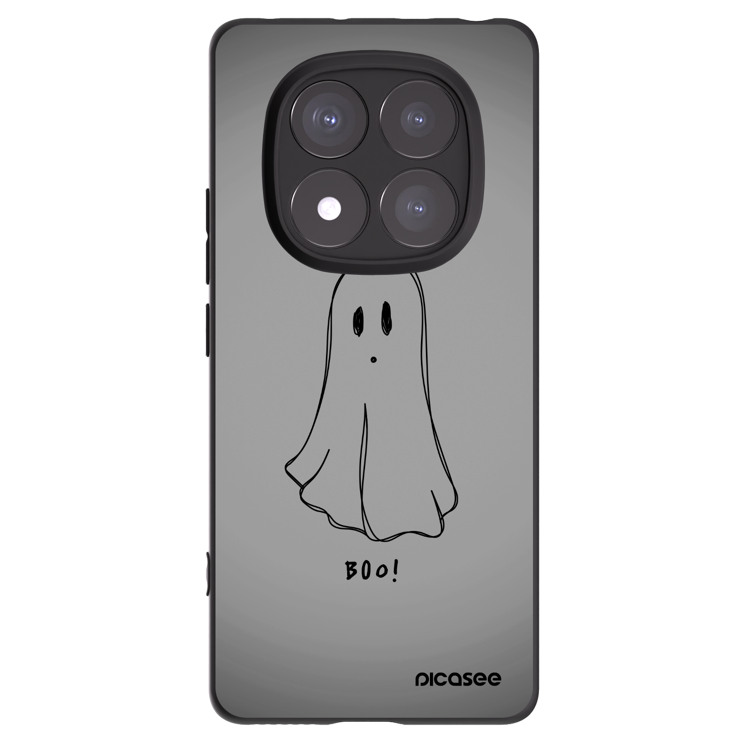Picasee Μαύρη θήκη σιλικόνης για Xiaomi Redmi Note 14 Pro+ 5G - Ghost