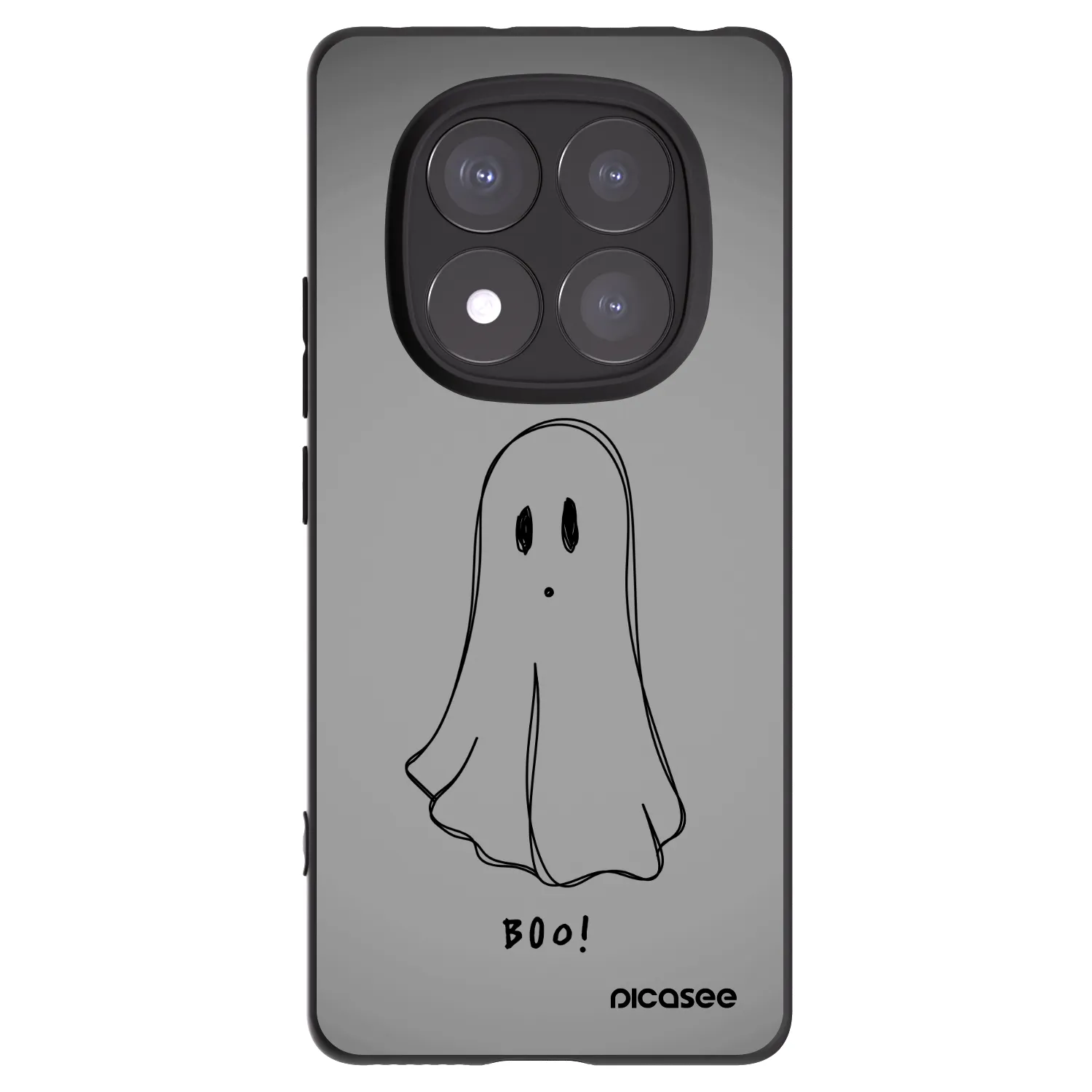 Picasee Μαύρη θήκη σιλικόνης για Xiaomi Redmi Note 14 Pro 5G - Ghost