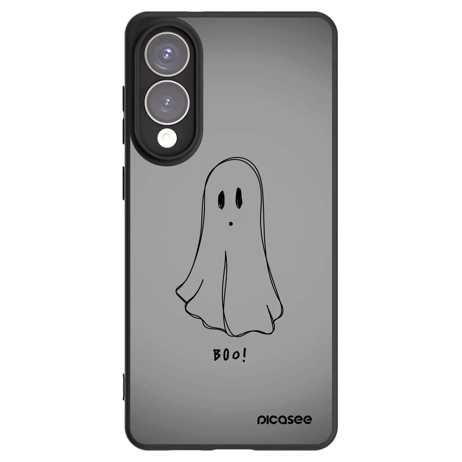 Picasee Μαύρη θήκη σιλικόνης για Samsung Galaxy S25 Edge 5G - Ghost