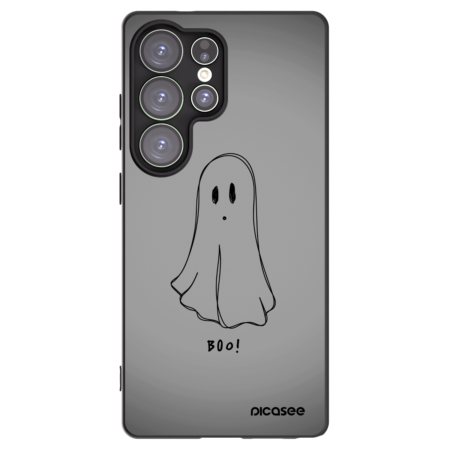 Picasee Μαύρη θήκη σιλικόνης για Samsung Galaxy S25 Ultra 5G - Ghost