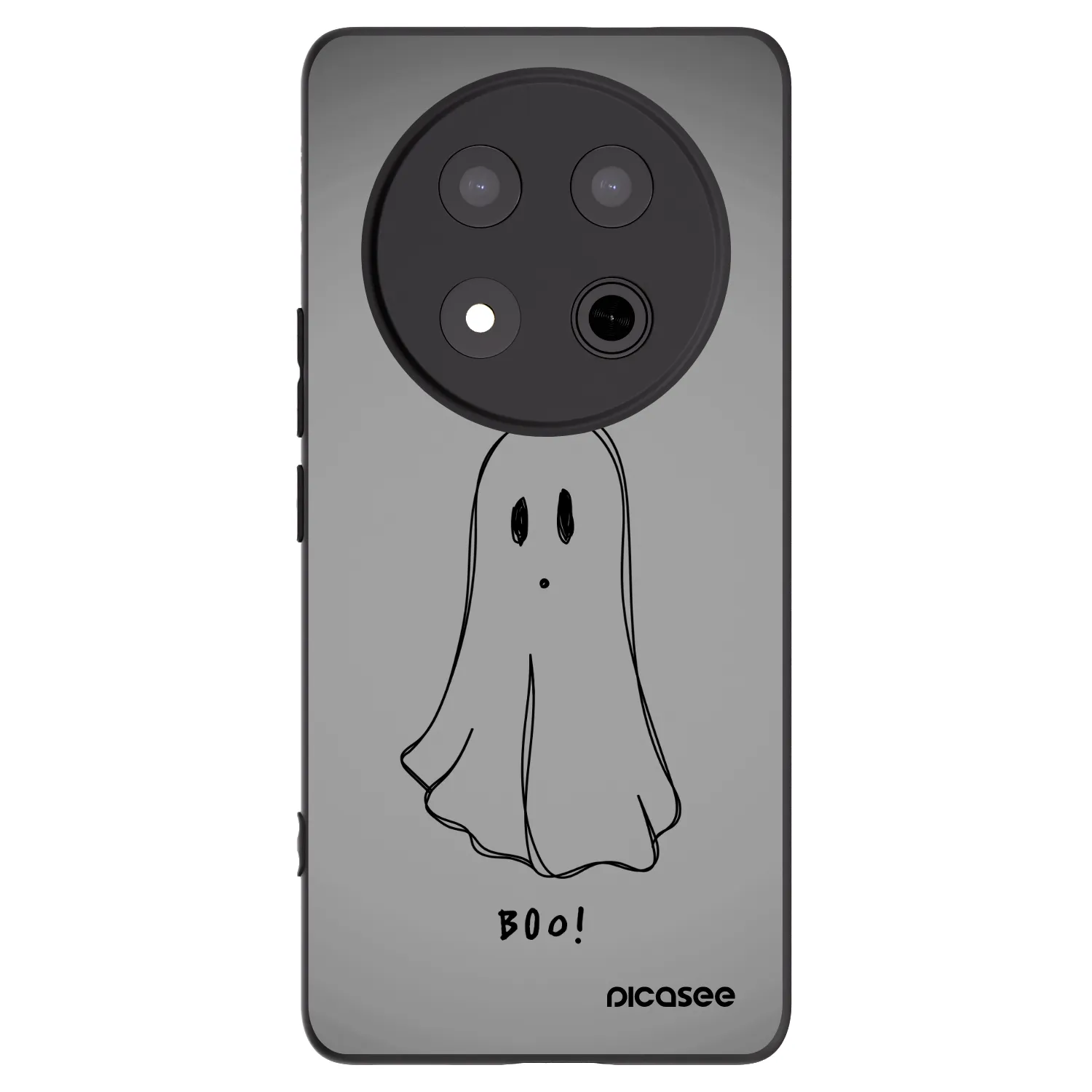 Picasee Μαύρη θήκη σιλικόνης για Honor Magic7 Lite 5G - Ghost