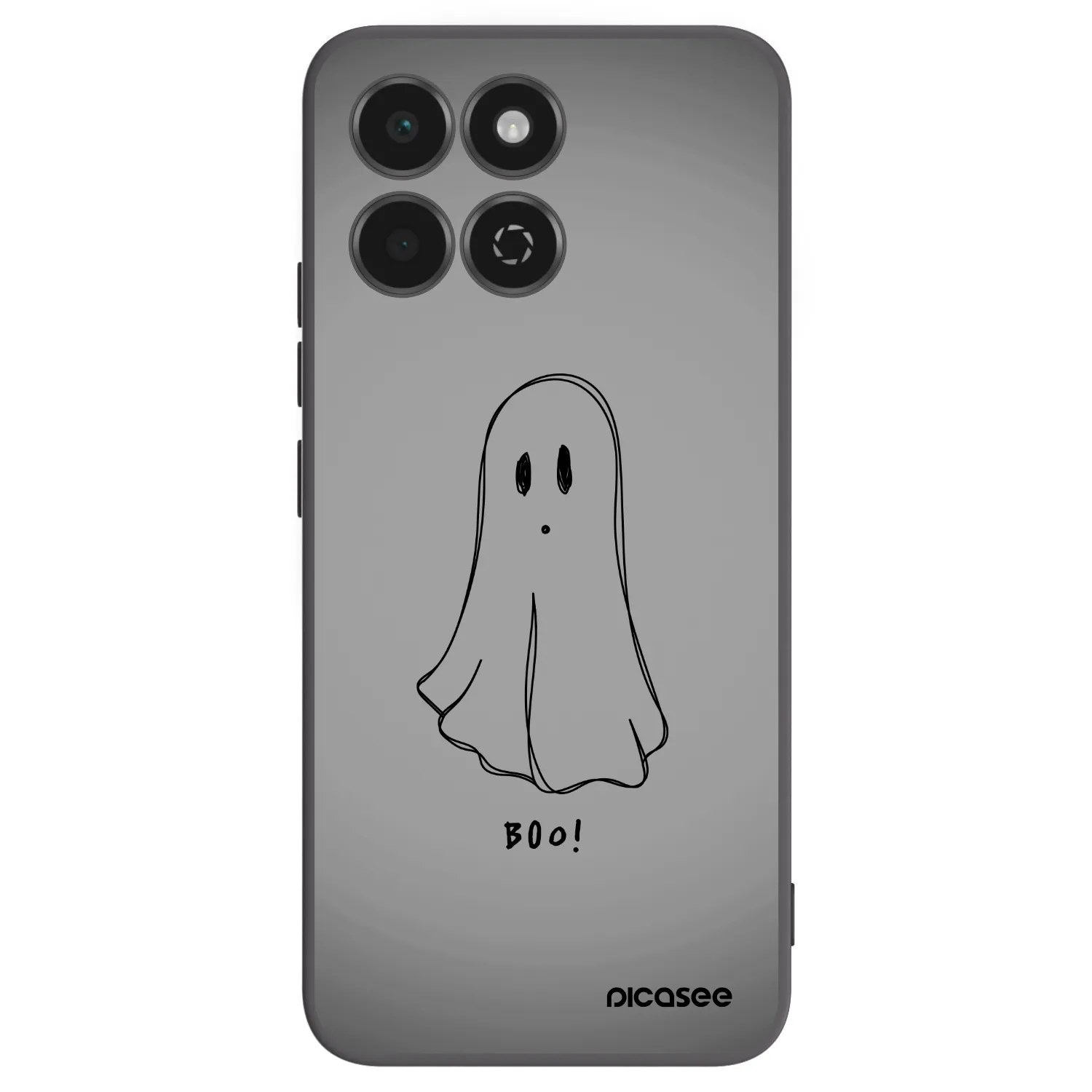 Picasee Μαύρη θήκη σιλικόνης για Honor 200 Smart 5G - Ghost