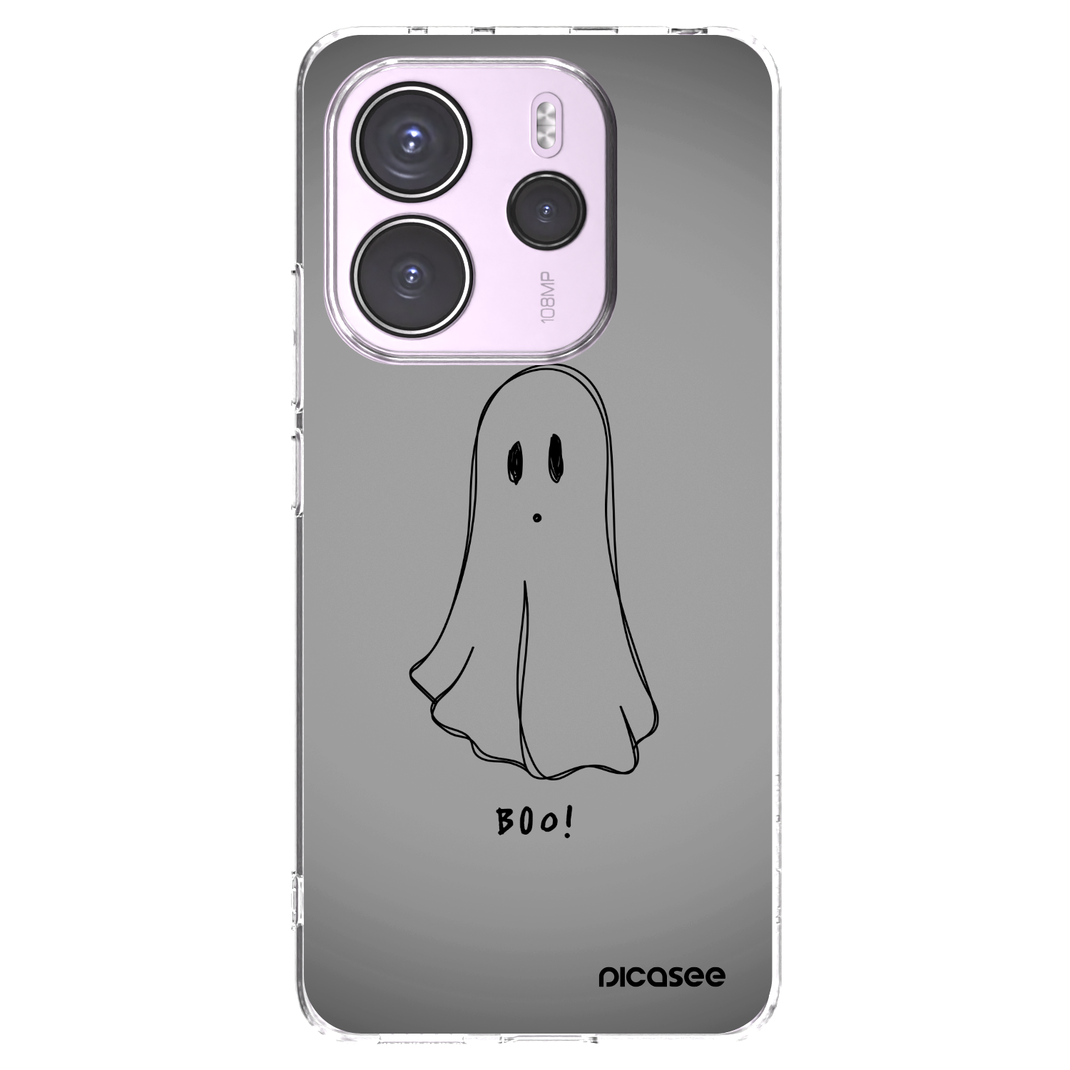 Picasee διαφανής θήκη σιλικόνης Xiaomi Redmi Note 14 4G - Ghost