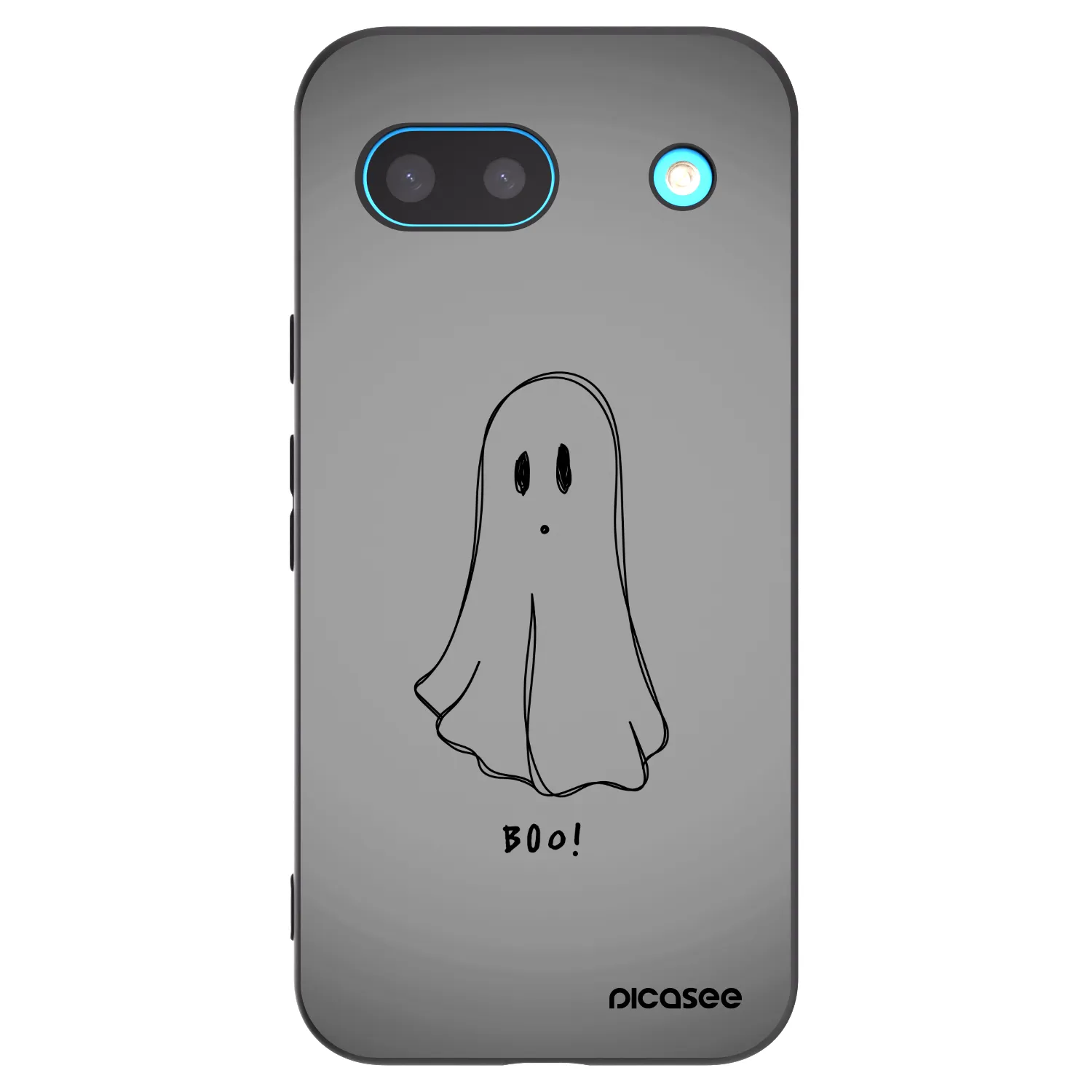Picasee Μαύρη θήκη σιλικόνης για Google Pixel 8a - Ghost