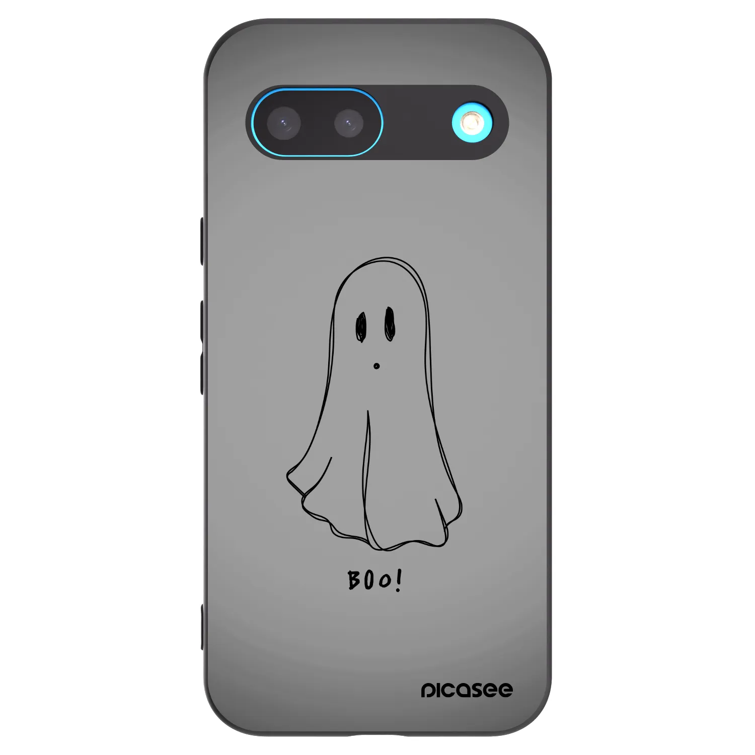 Picasee Μαύρη θήκη σιλικόνης για Google Pixel 8 - Ghost