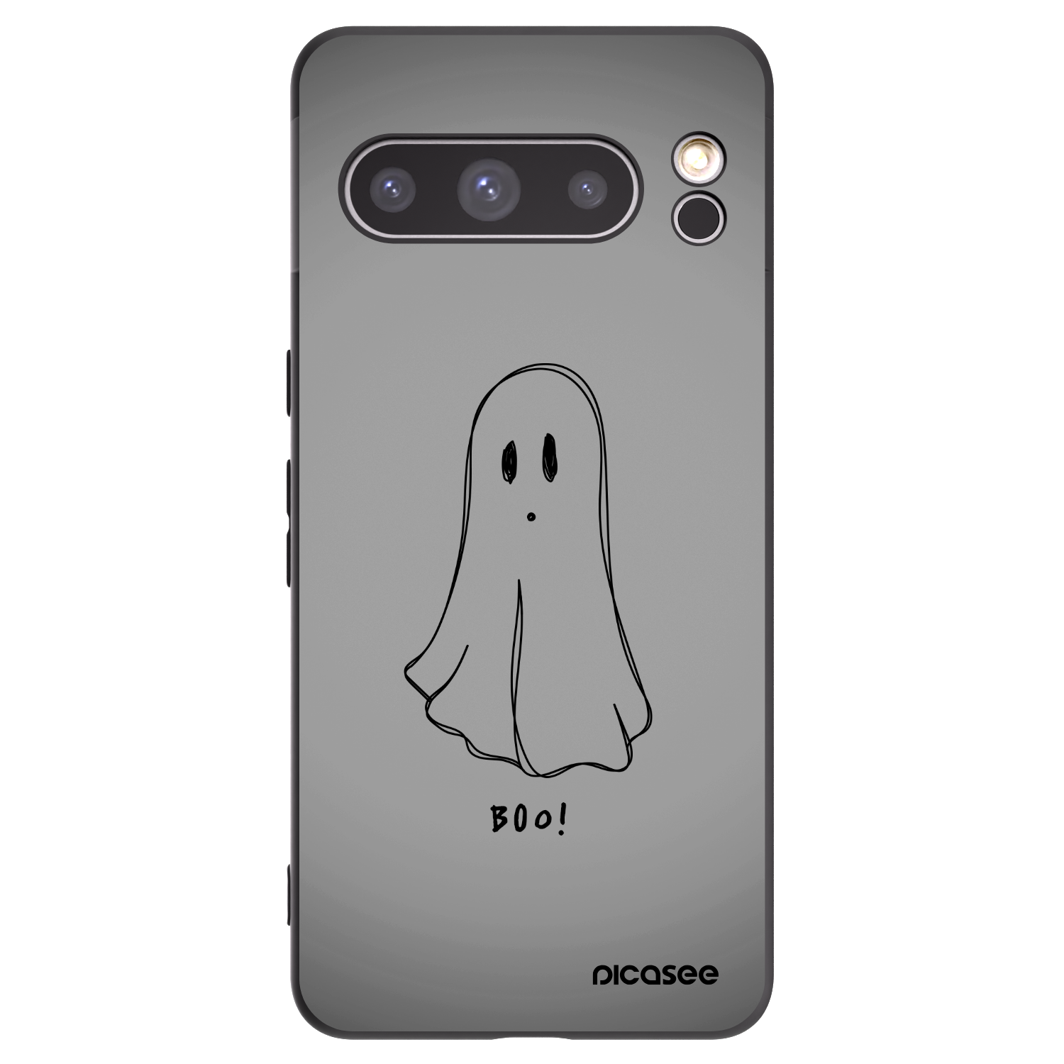 Picasee Μαύρη θήκη σιλικόνης για Google Pixel 8 Pro - Ghost