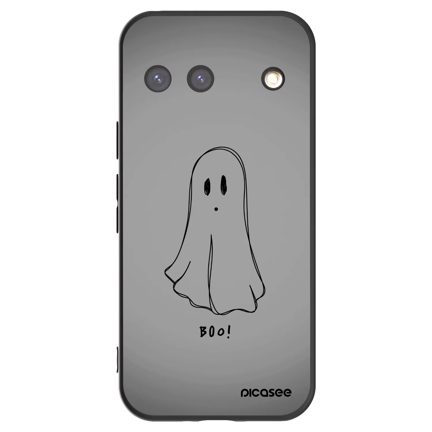 Picasee Μαύρη θήκη σιλικόνης για Google Pixel 9 - Ghost