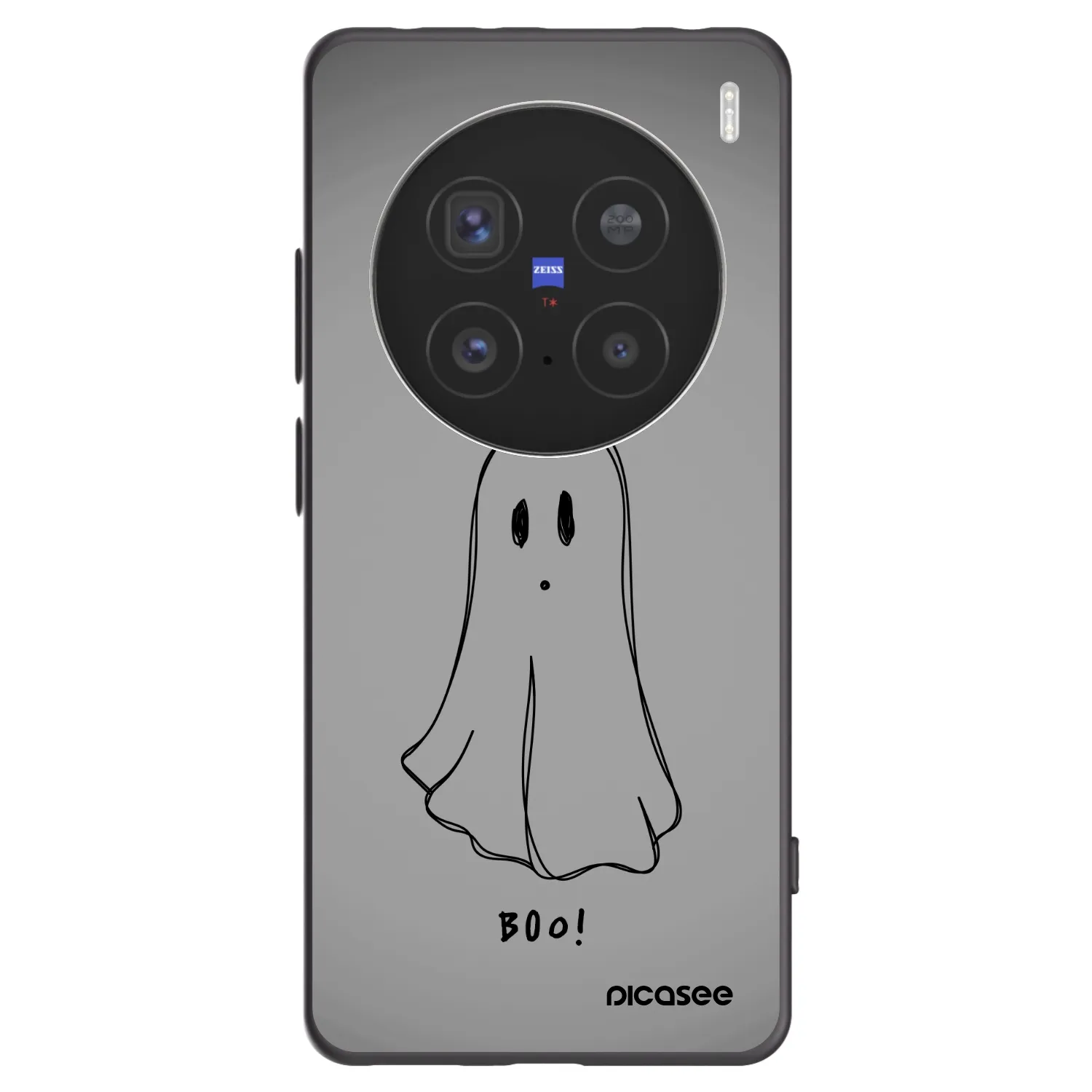 Picasee Μαύρη θήκη σιλικόνης για Vivo X200 Pro - Ghost