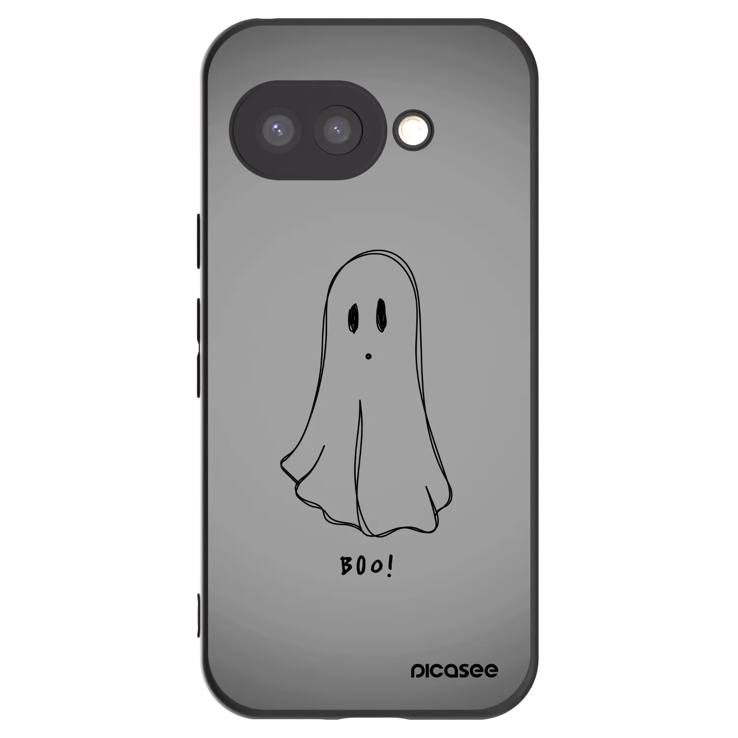 Picasee Μαύρη θήκη σιλικόνης για Google Pixel 9a - Ghost