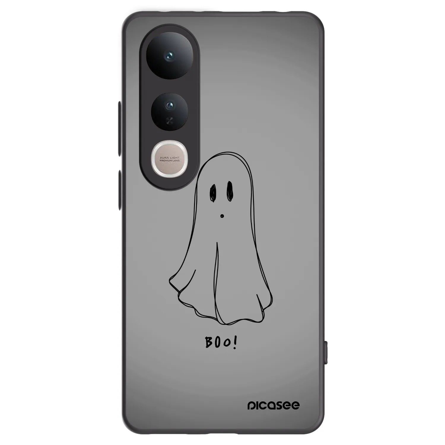 Picasee Μαύρη θήκη σιλικόνης για Vivo V50 Lite 5G - Ghost