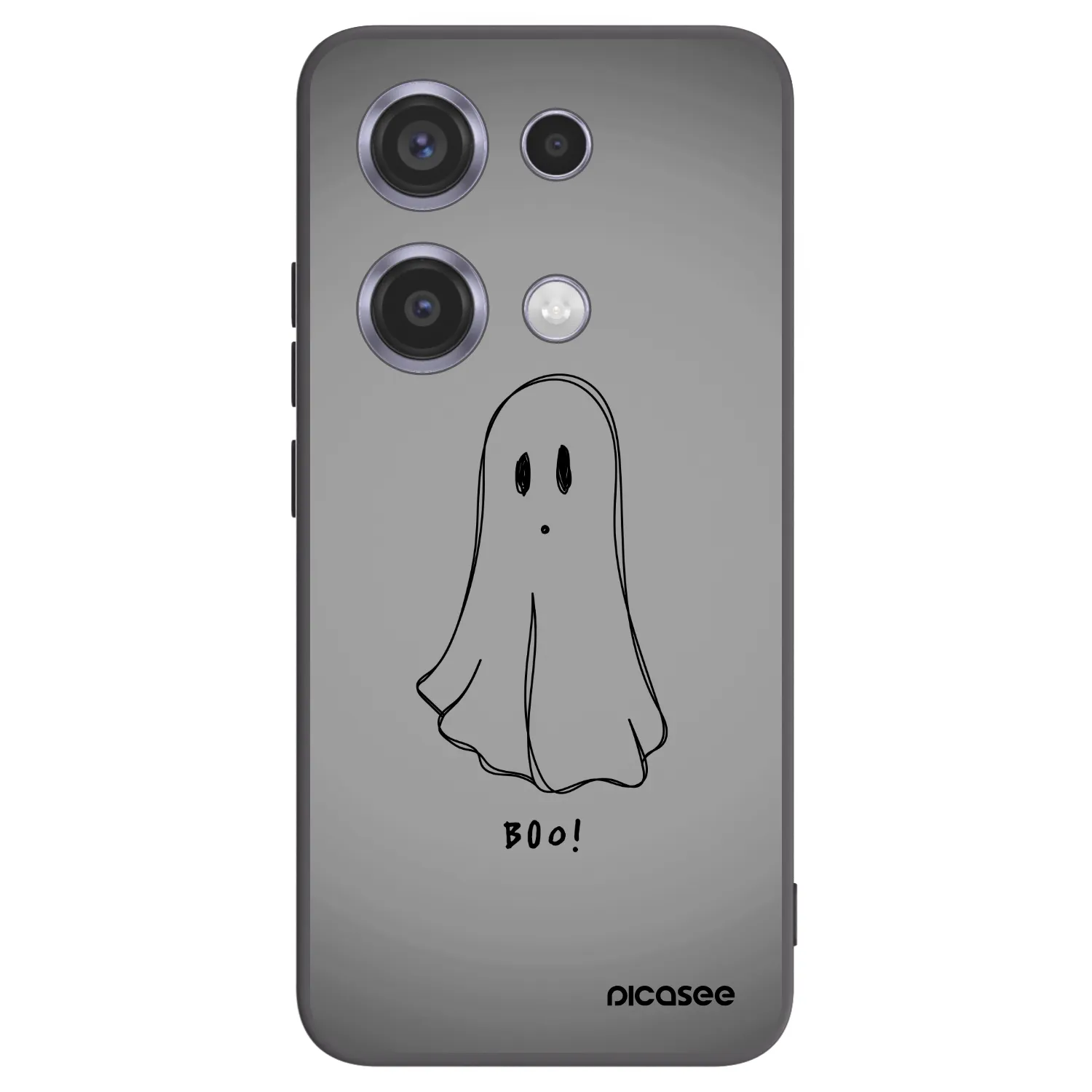 Picasee Μαύρη θήκη σιλικόνης για Xiaomi Redmi Note 14S - Ghost