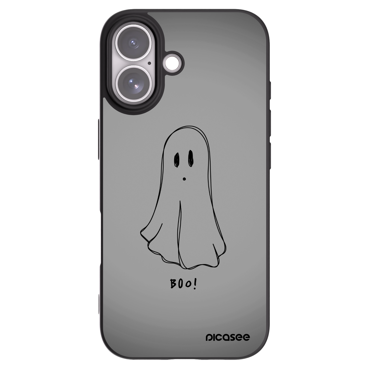 Picasee Μαύρη θήκη σιλικόνης για Apple iPhone 17 - Ghost