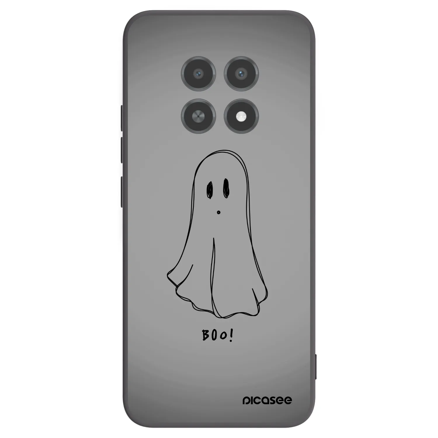 Picasee Μαύρη θήκη σιλικόνης για Realme 12X - Ghost
