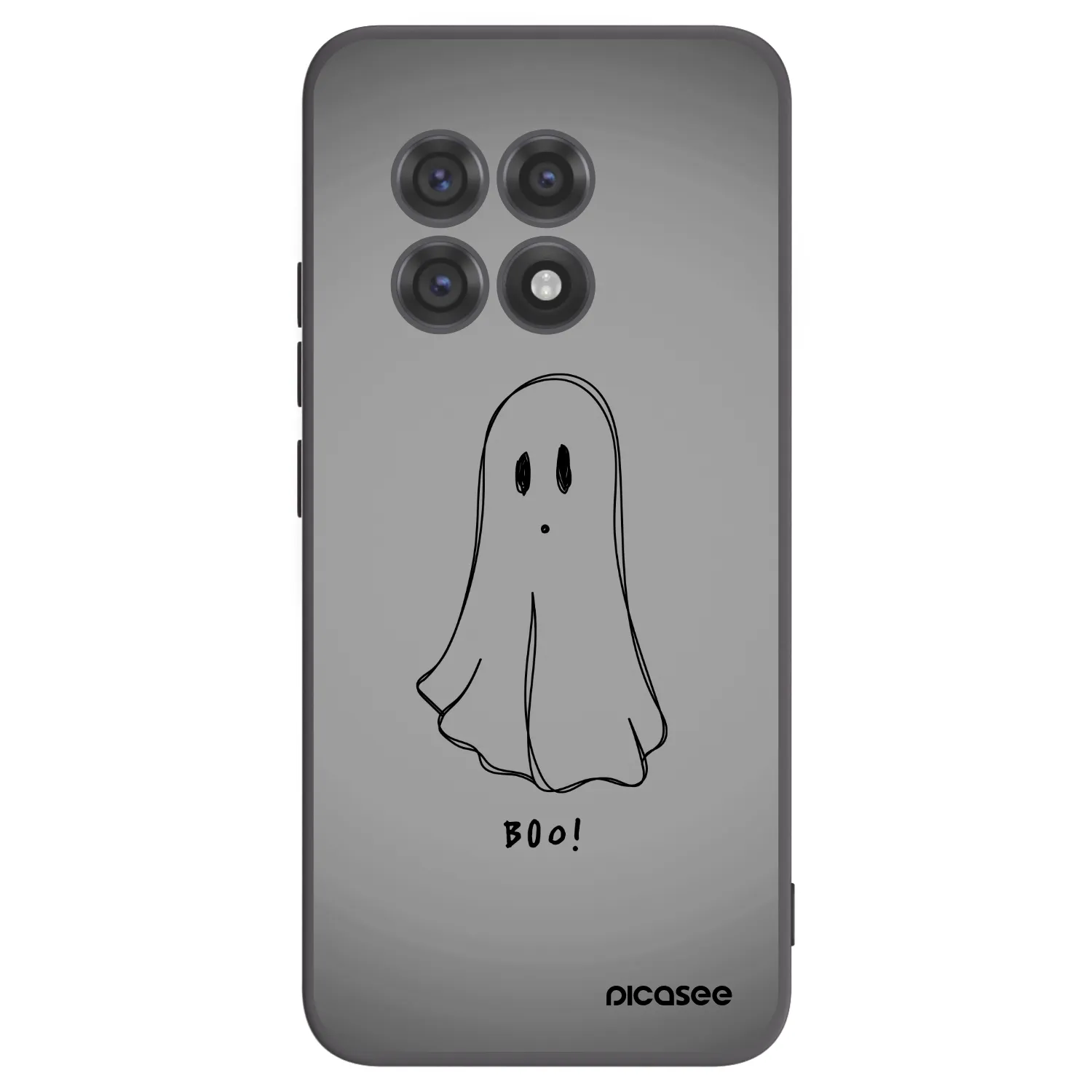 Picasee Μαύρη θήκη σιλικόνης για OnePlus 13R 5G - Ghost