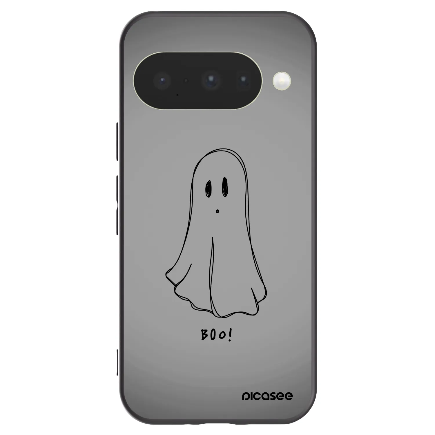 Picasee Μαύρη θήκη σιλικόνης για Google Pixel 10 - Ghost