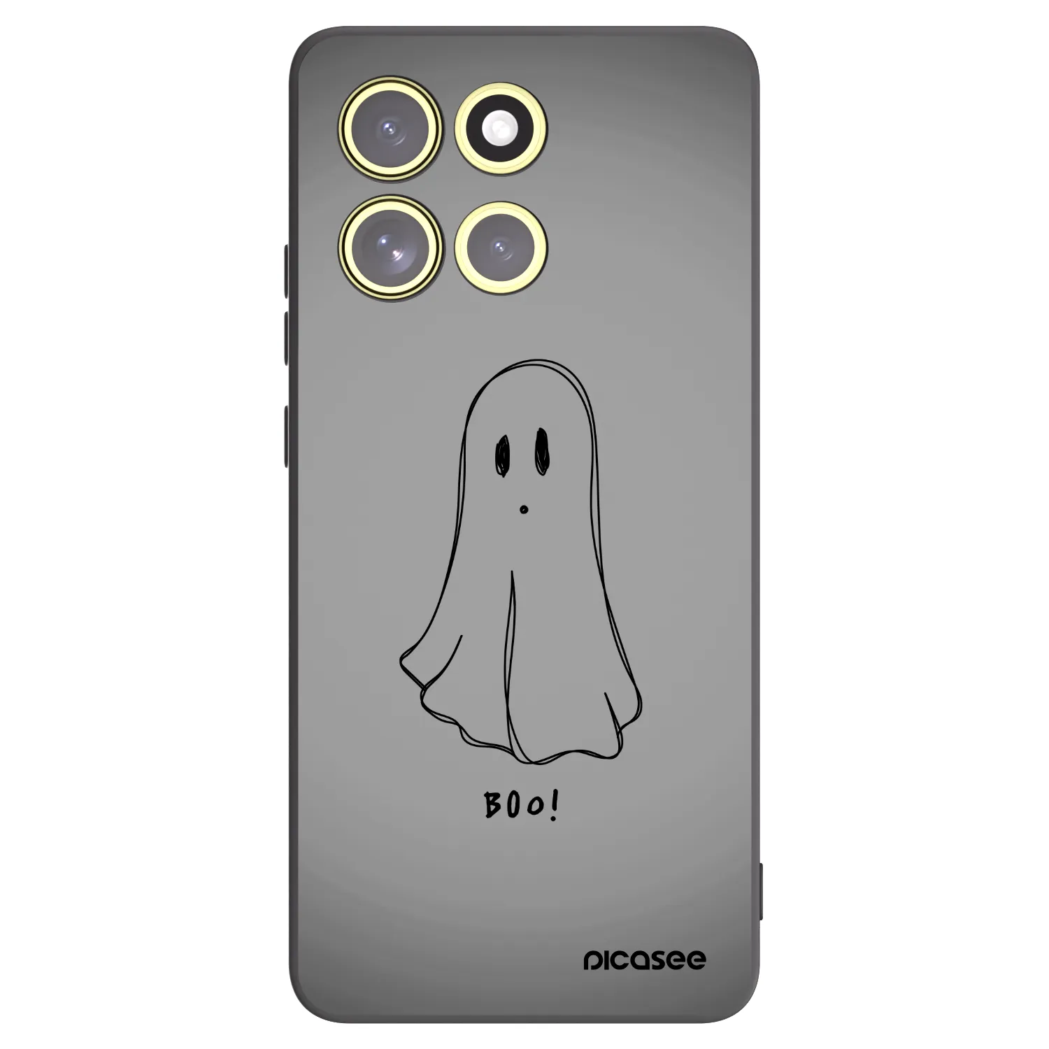 Picasee Μαύρη θήκη σιλικόνης για Motorola Moto G86 Power 5G - Ghost