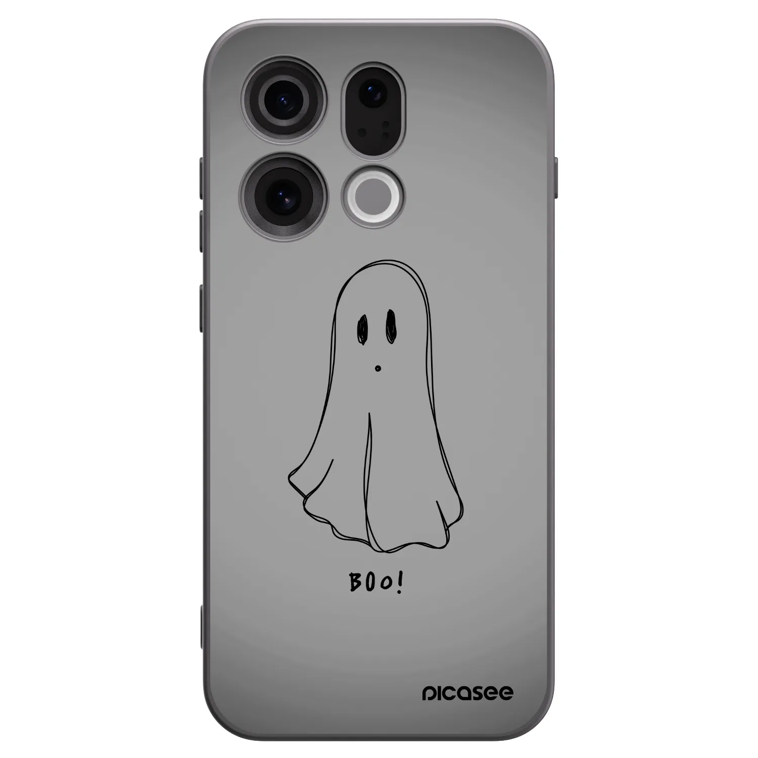 Picasee Μαύρη θήκη σιλικόνης για OPPO Find X9 - Ghost