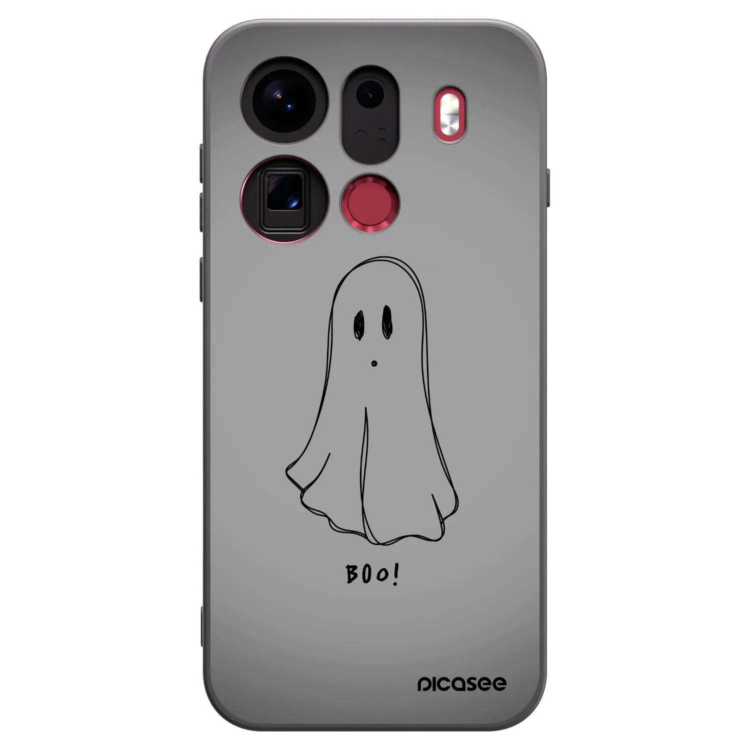 Picasee Μαύρη θήκη σιλικόνης για OPPO Find X9 Pro - Ghost